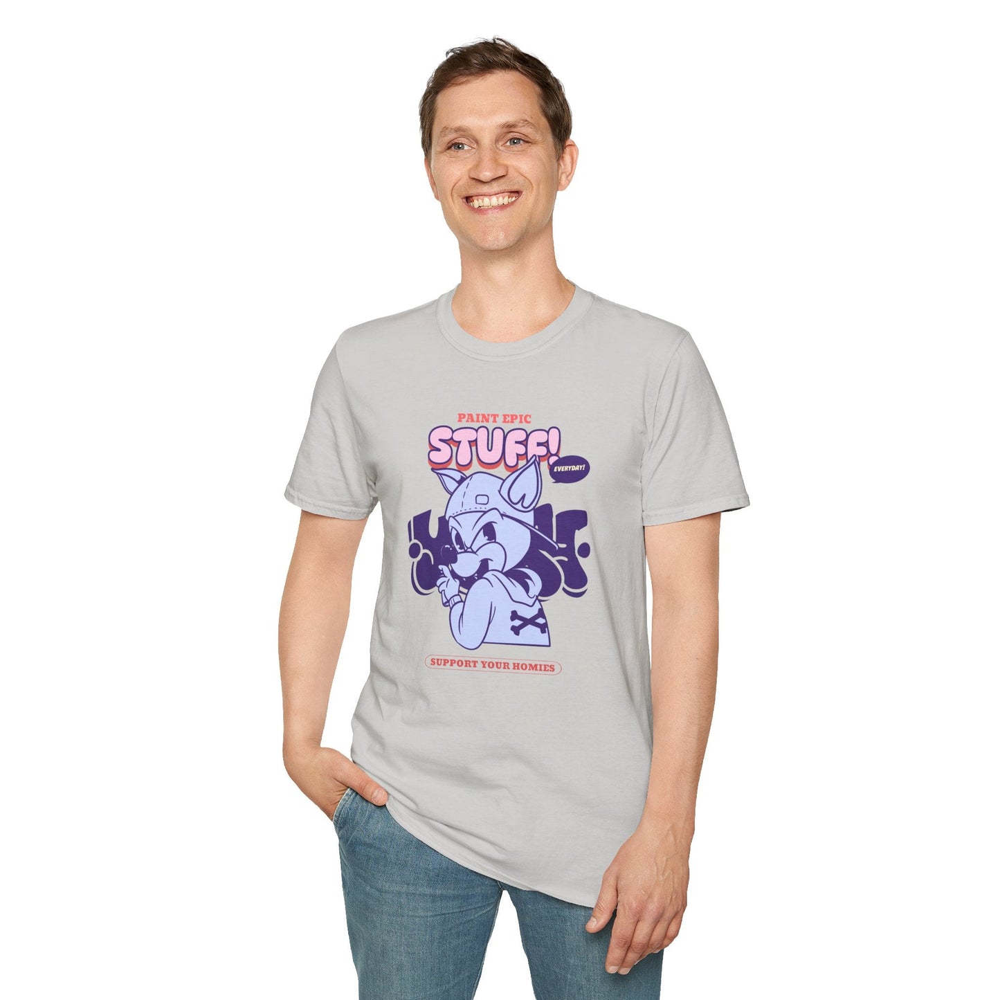 Funny Animals Shirts Unisex Graphic Tee Soft Cotton Gildan Softstyle 64000 Comfortable Everyday Wear
