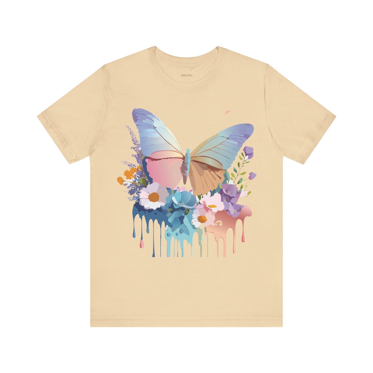 Butterfly Graphic Tee Unisex Vintage Inspired Art Design by Adelpha