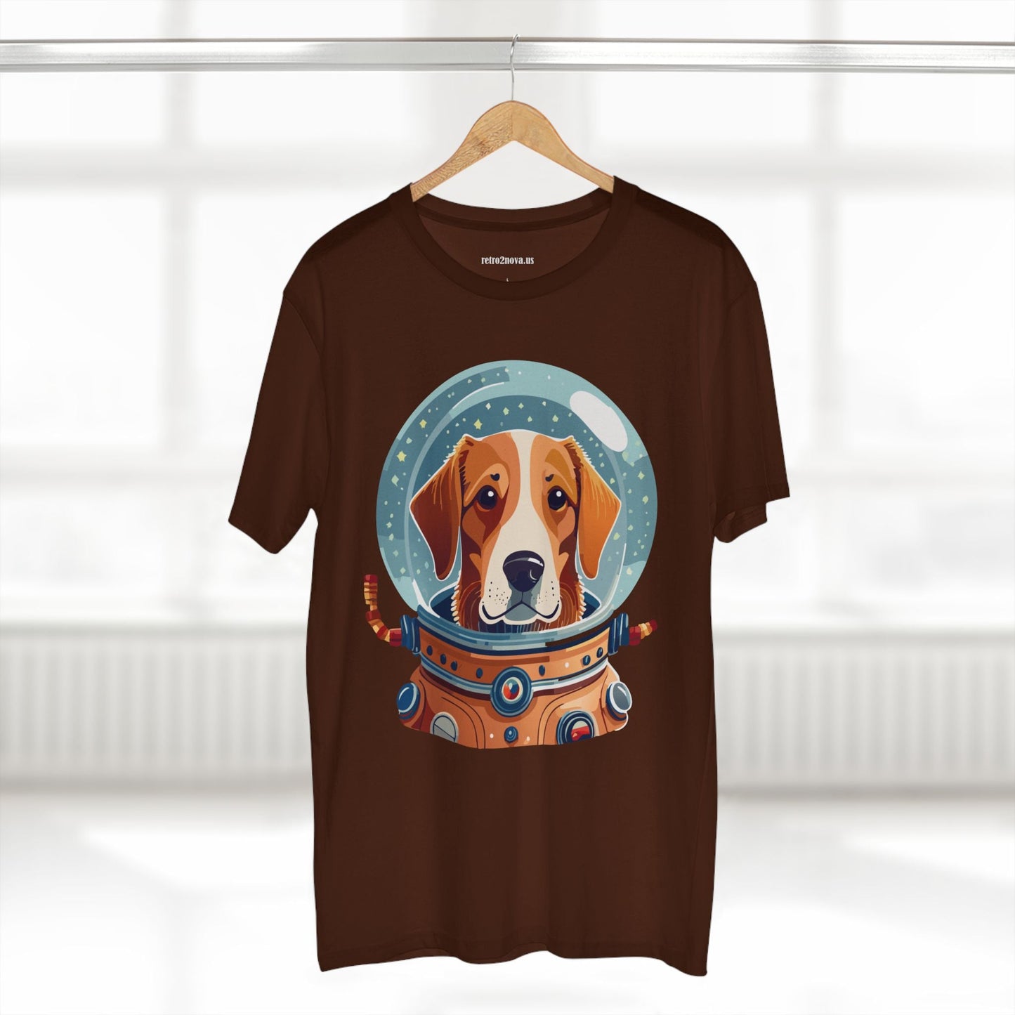 Unisex Dog Art Shirt Premium Cotton Tee With Original Animal Design From Retro2Nova Art Collection For Everyday Comfort