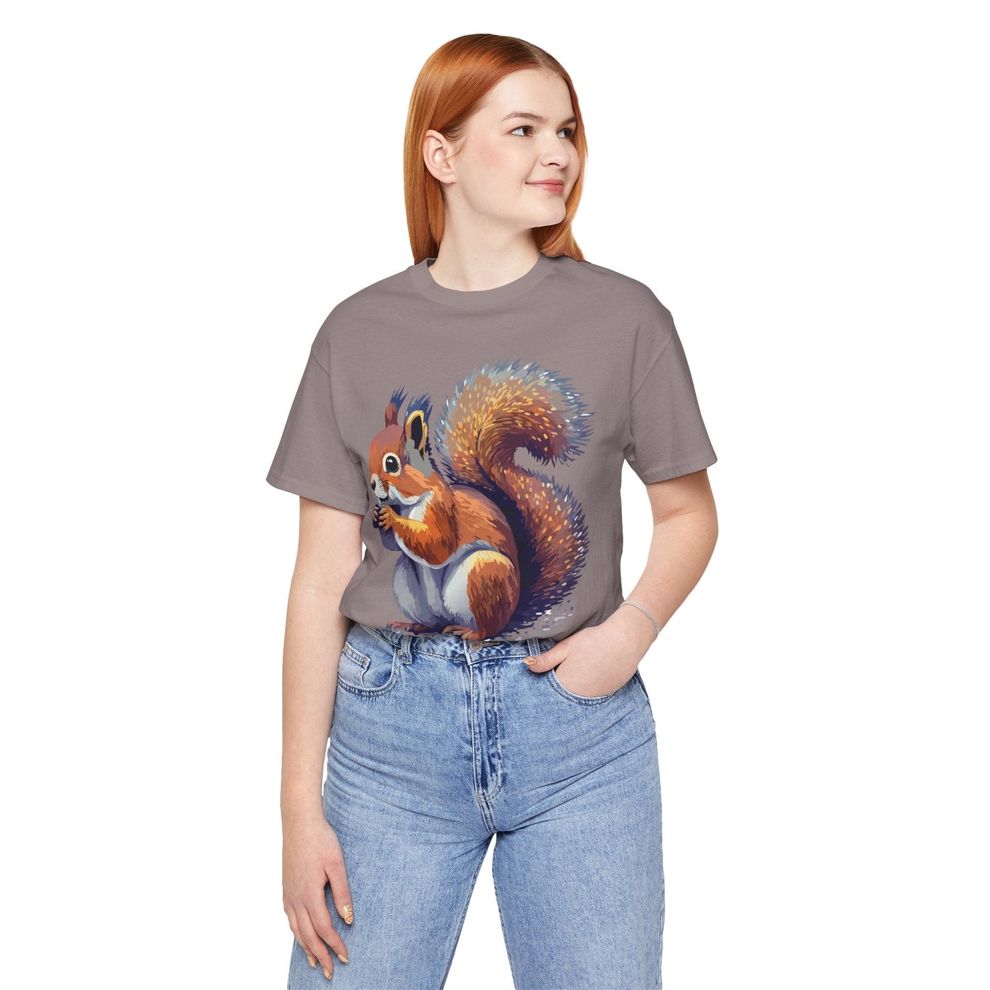 Unisex Animal Print Tee Shirt With Wild Animals Artwork Gildan Softstyle 64000 Cotton