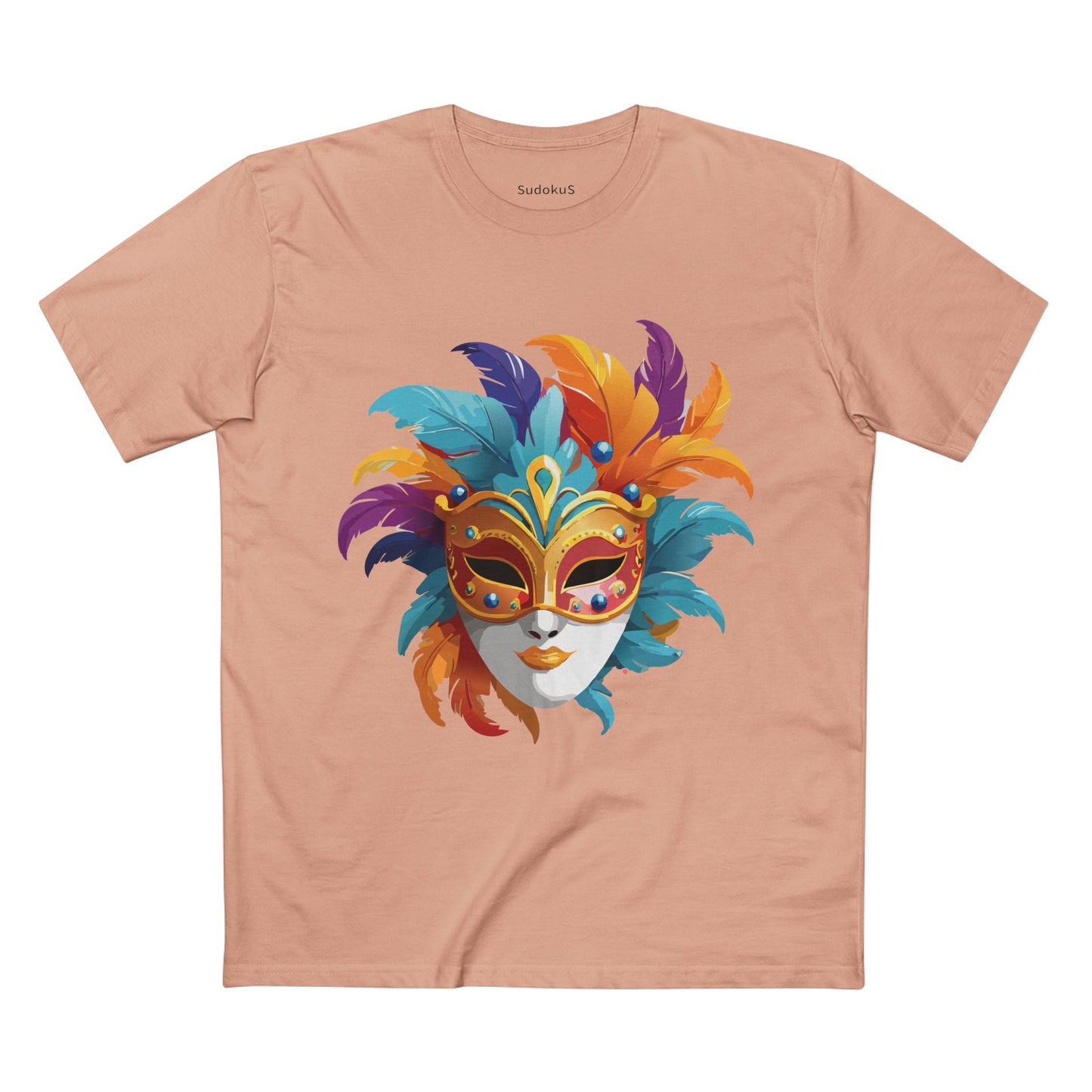 Mask Graphic Unisex 100 Cotton Staple Tee 8