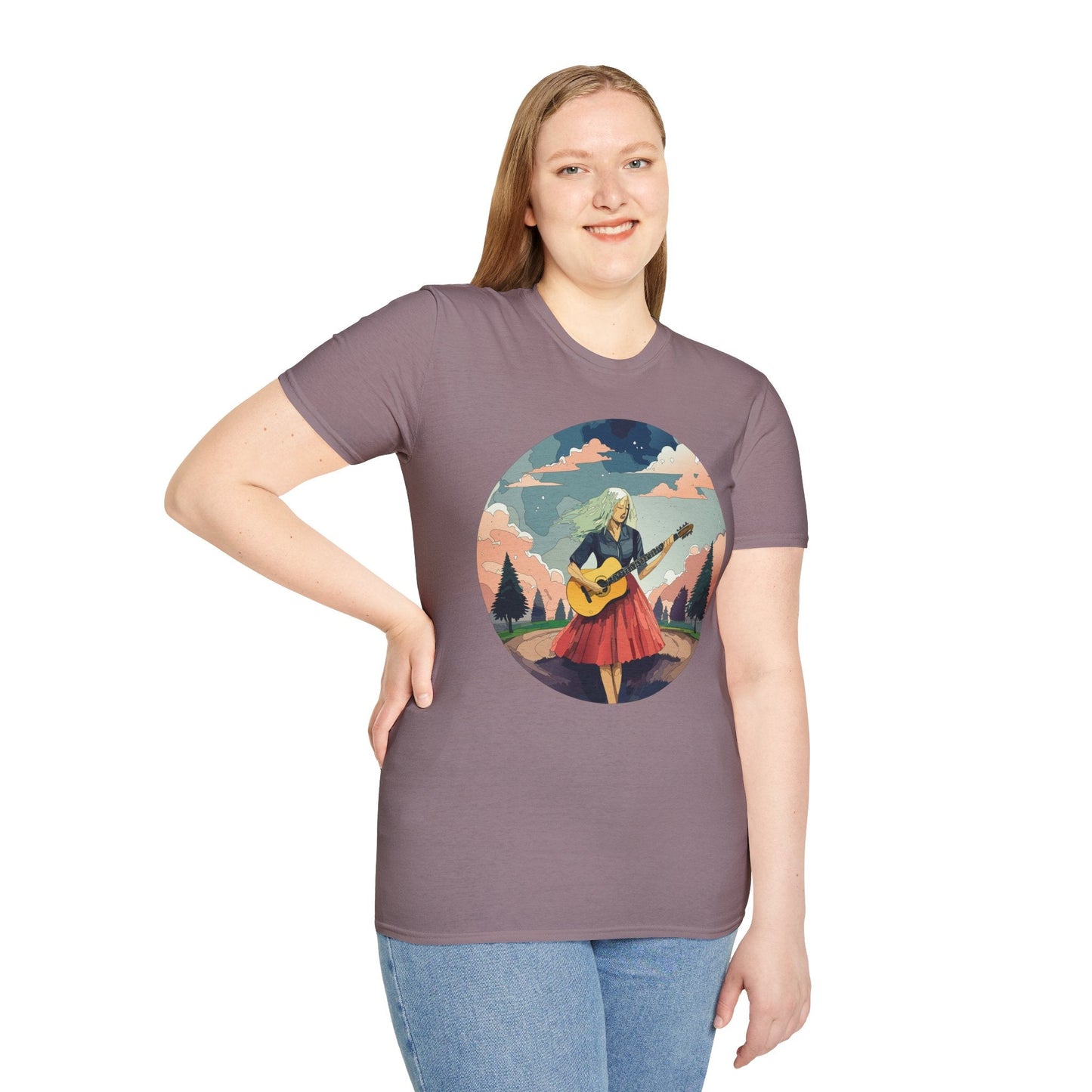 Womens Graphic T Shirt Art Design Ladies Tee Softstyle Gildan 64000 100 Percent Cotton