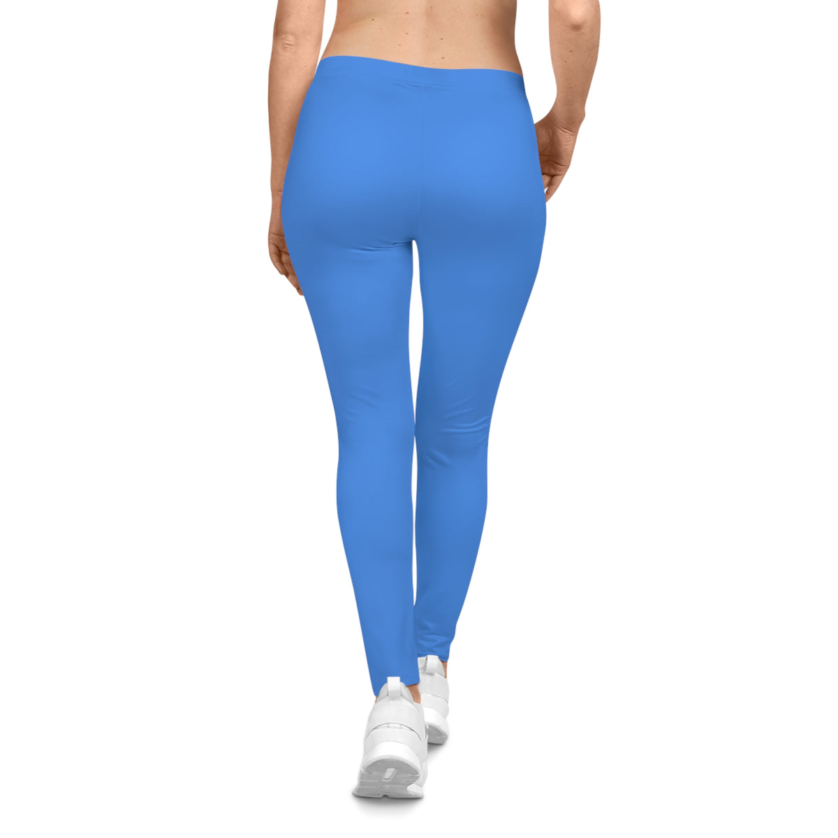 Blue Energy Color Women's Poly-Span Casual Leggings XS-2XL