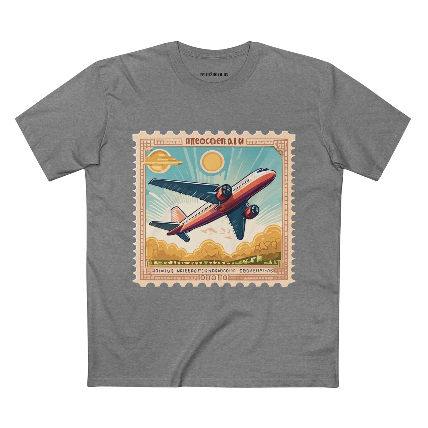 Stamp Shirt Postage Stamp Tee PS5 Unisex Premium Cotton Art Tee By Retro2Nova Pro