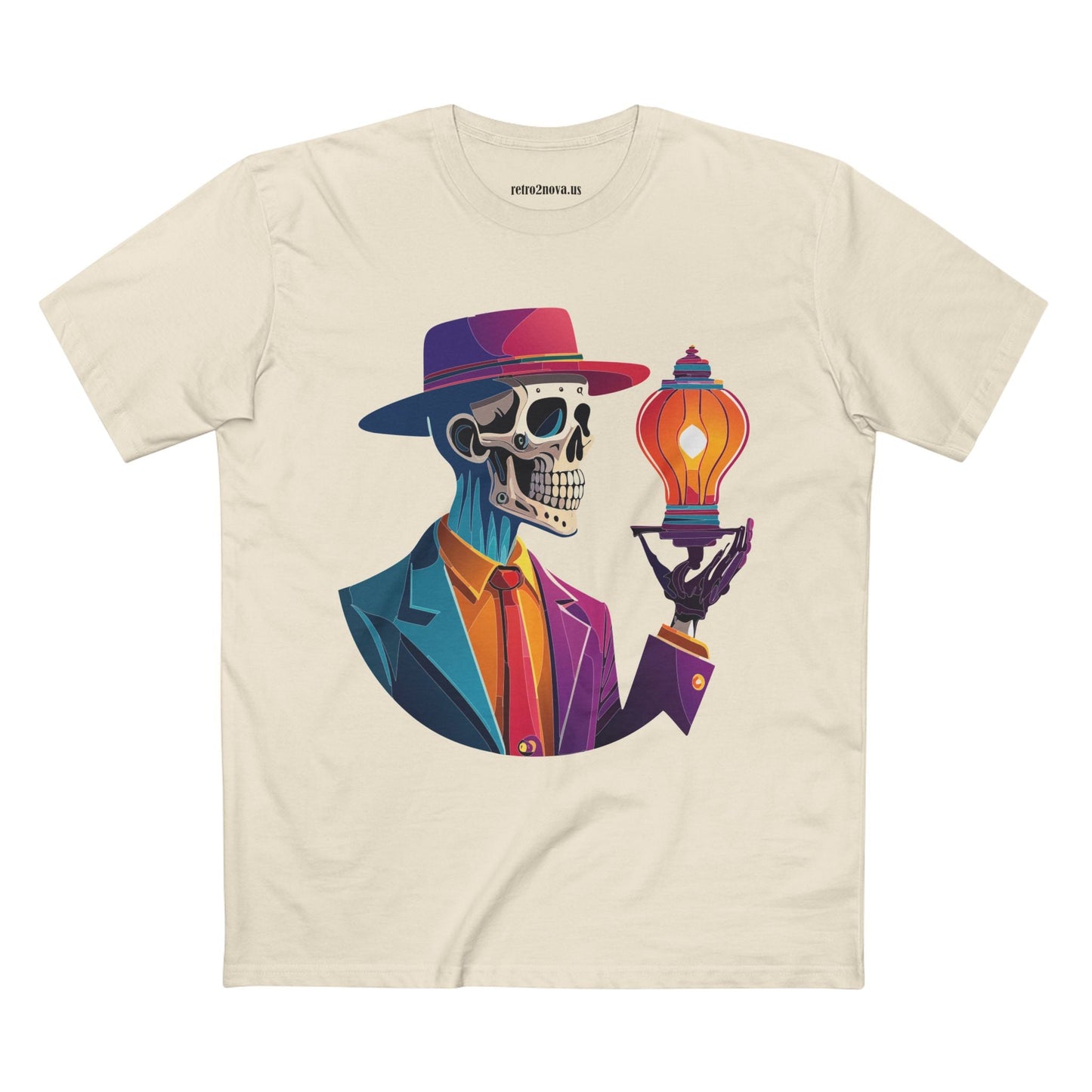 Skull Shirt Unisex Premium Cotton Tee with Original Art Design by Retro2Nova Collection