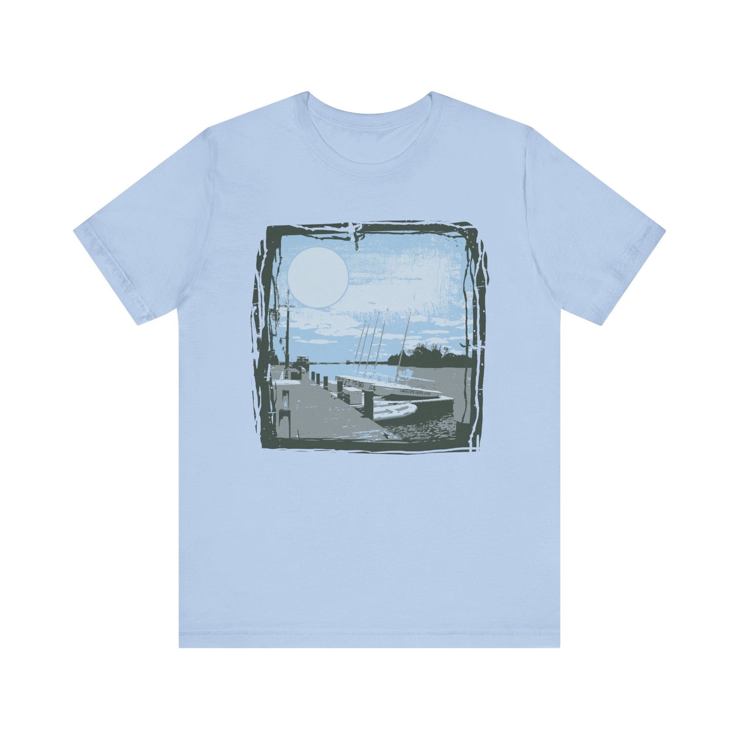 Yacht Club Retro Poster Graphic Design Tee, Yacht Club Shirt, Vintage Tees, Art Design T-Shirt, Graphic Tee, Retro Art Shirts