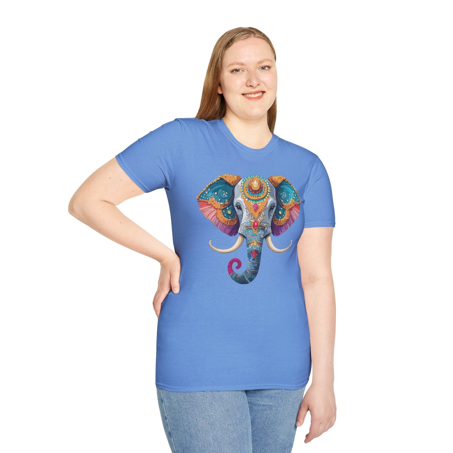 Elephant Shirt Unisex Elephant Tee Softstyle Cotton Gildan 64000 Animal Tee Graphic Elephant Tee