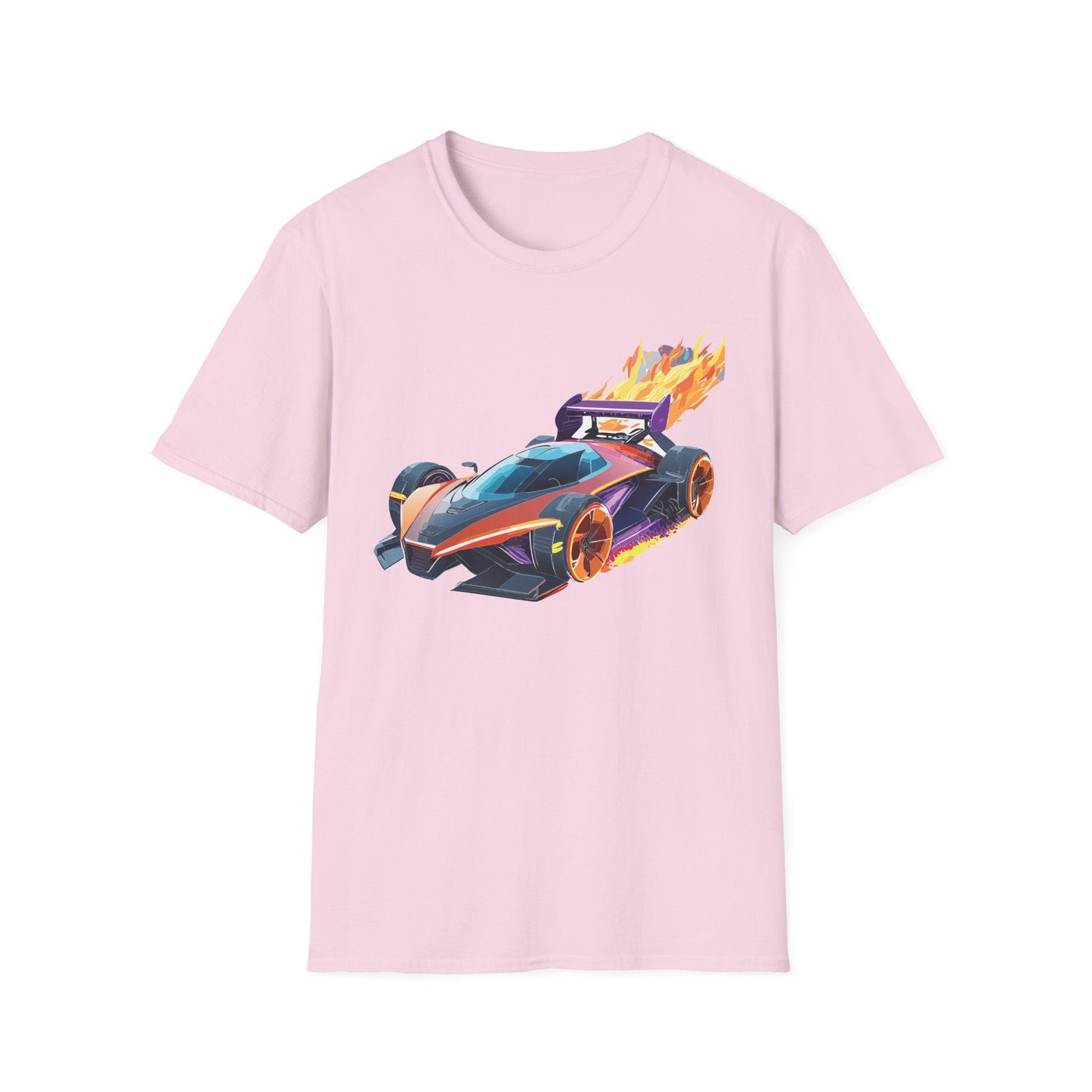 Unisex Car T Shirt Hot Wheels Graphic Tee Car Shirt Gildan Softstyle 64000 Cotton Tee