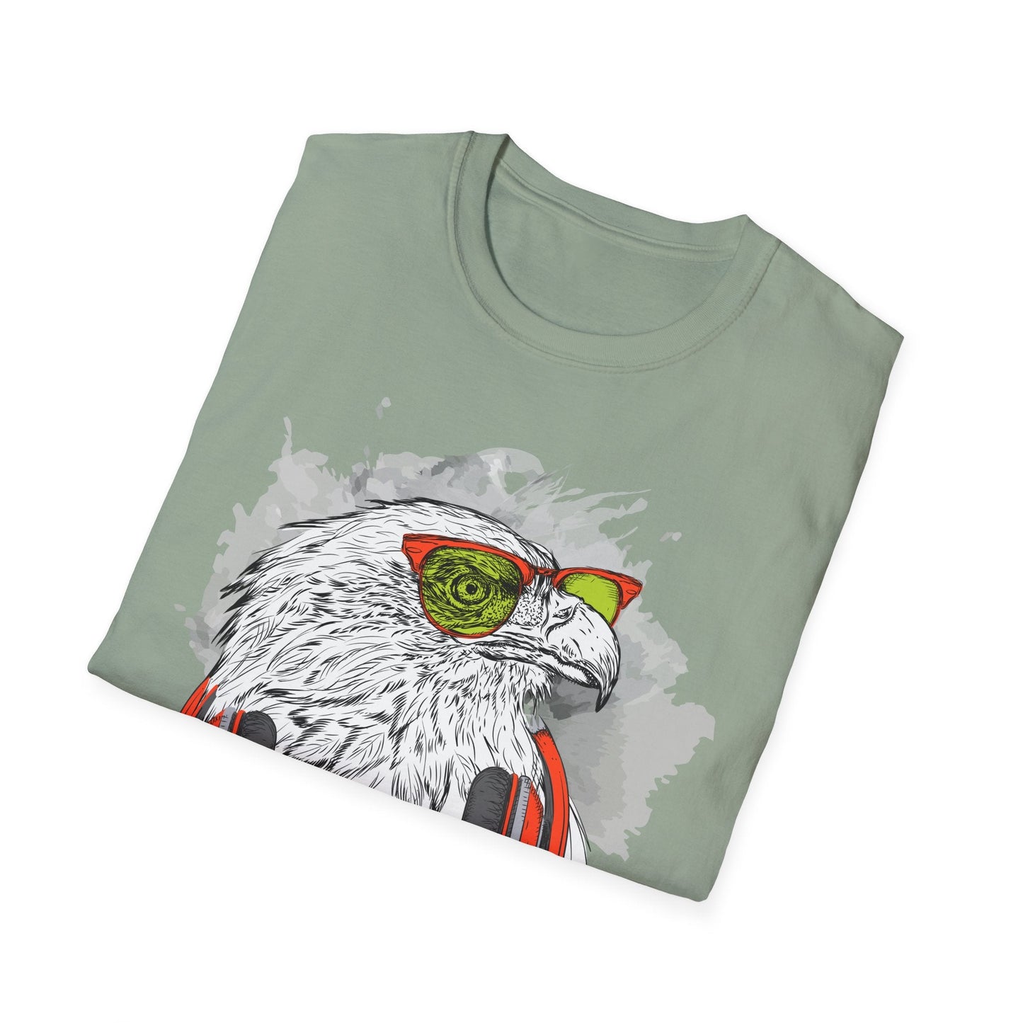 I Love Music Animals Shirt With Headphones Unisex Gildan Softstyle 64000 Tee Premium