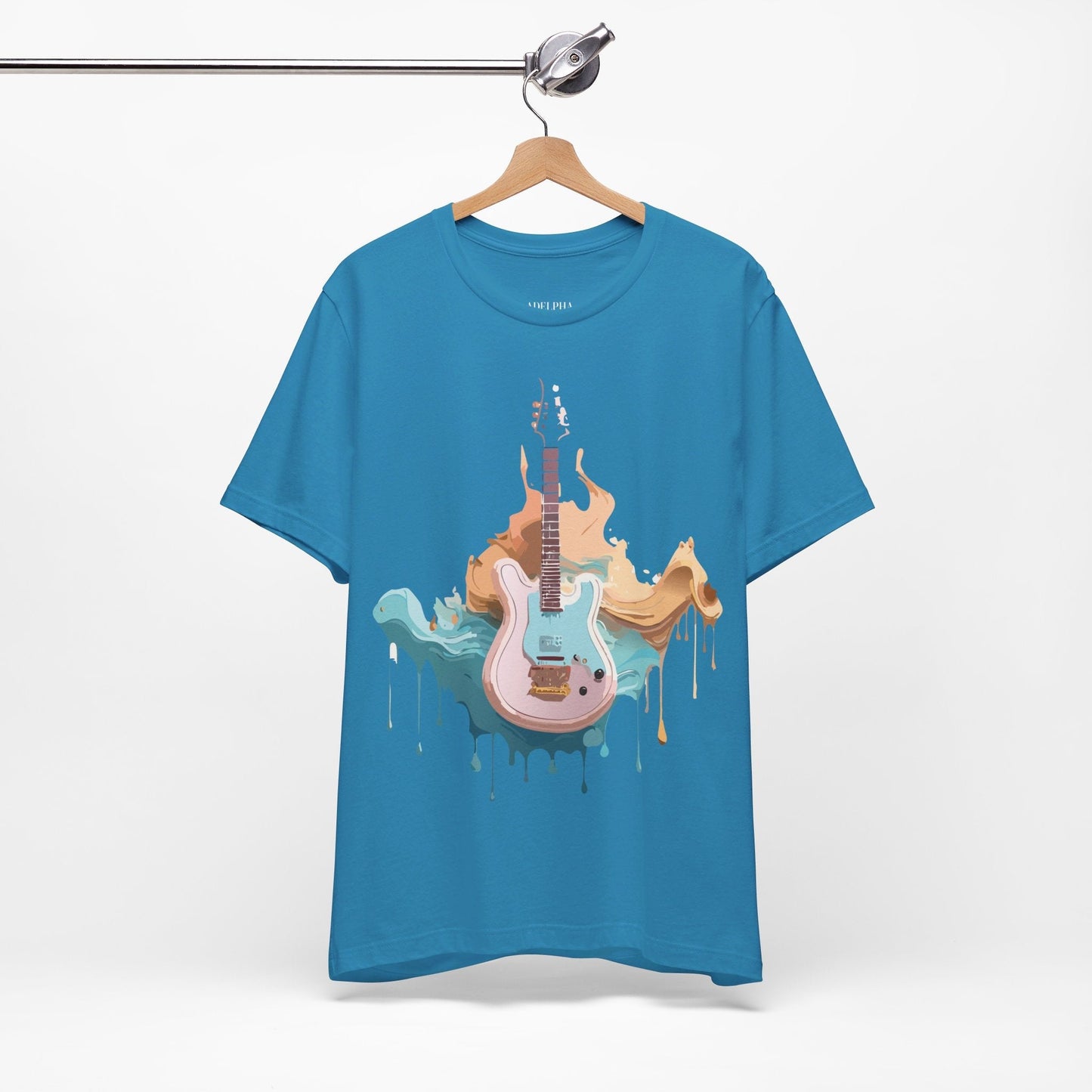 Music Graphic Unisex 100 Cotton Vintage Art with Musical Elements Tee 51