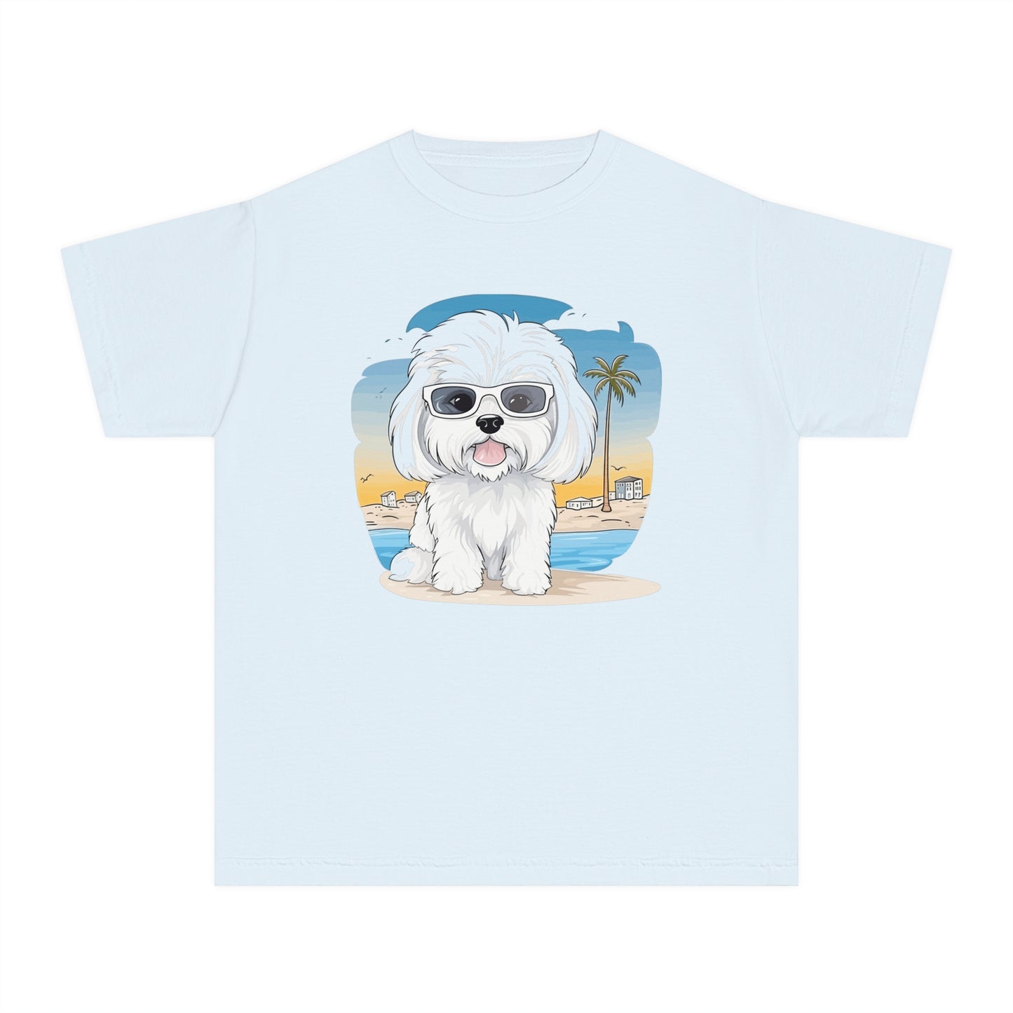 Youth Tee Shirt with Little Dog