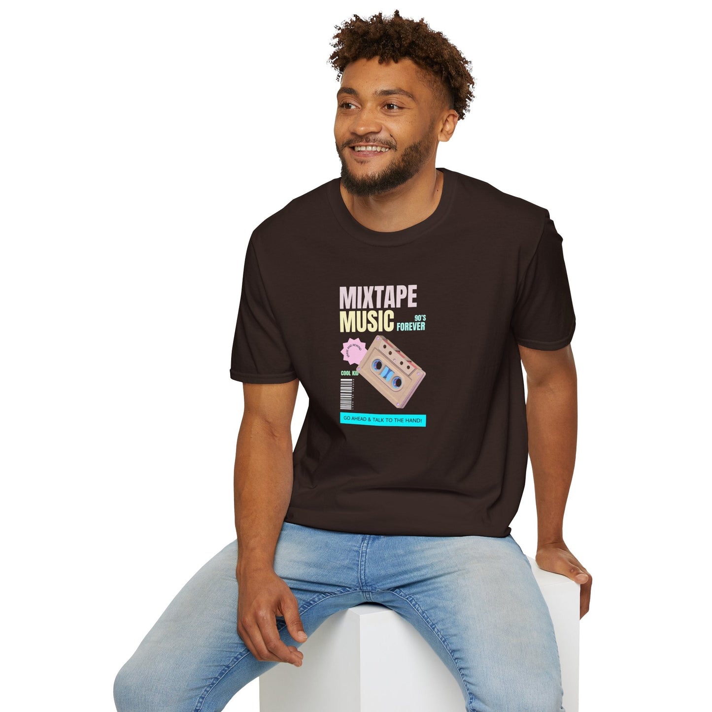 Mixtape Music T-Shirt Unisex Cotton Retro Cassette Graphic Tee