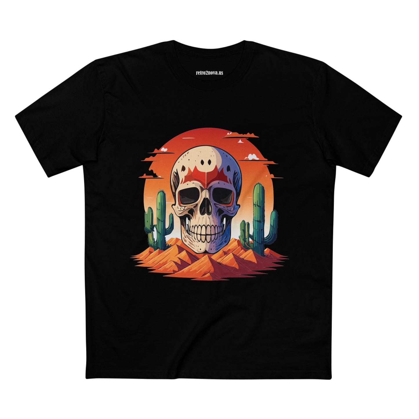 Skull Shirt Unisex Skeleton Tee With Original Art Design Premium Cotton Retro2Nova Art Collection