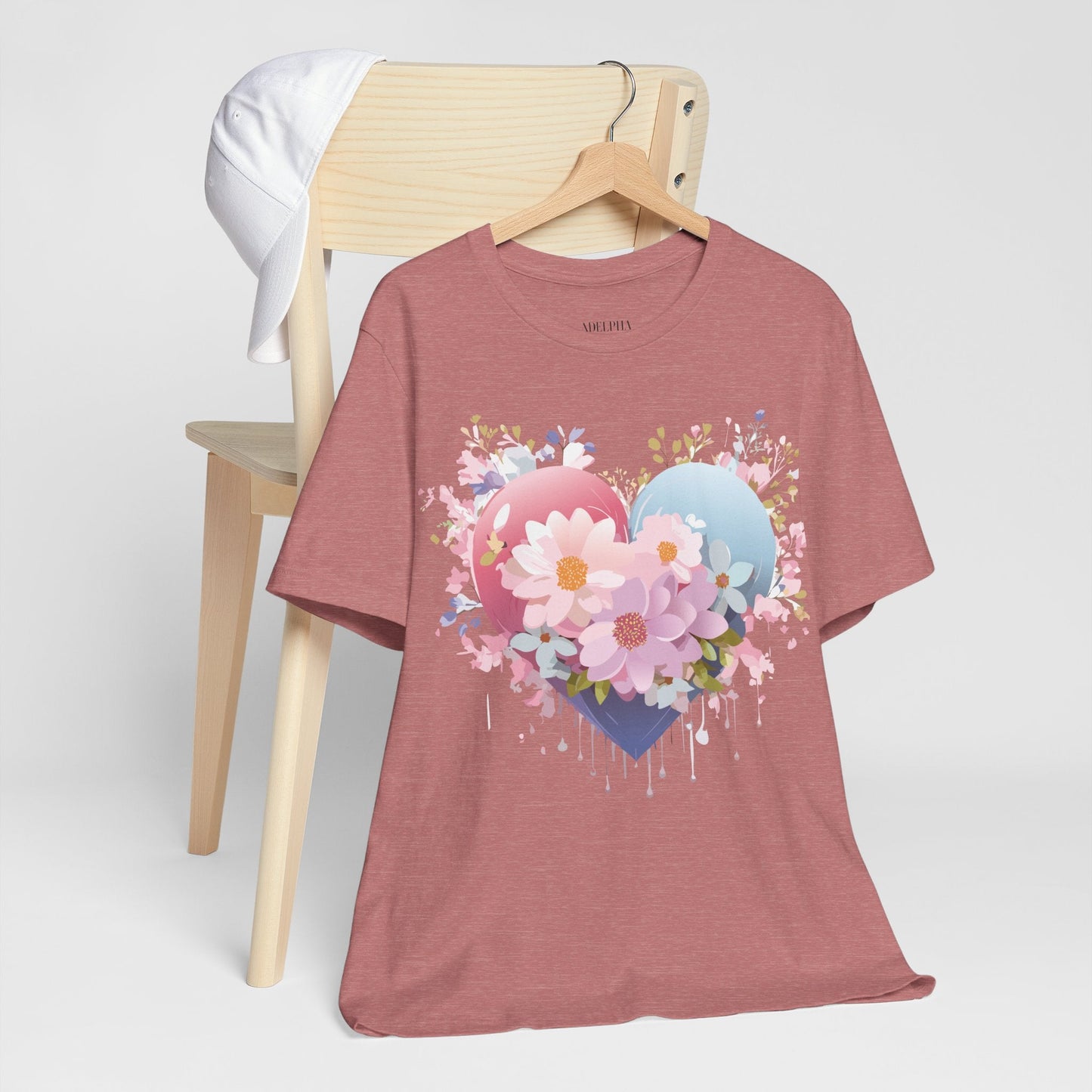 Adelpha Vintage Inspired Graphic Tee Unisex Jersey Short Sleeve Art Design Shirt