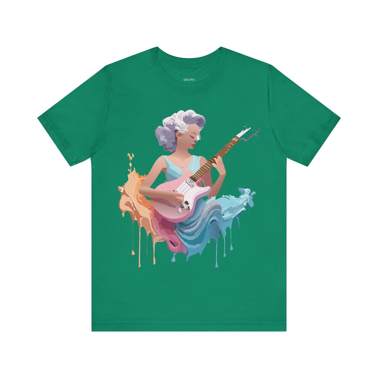 Music Graphic Unisex 100 Cotton Vintage Art with Musical Elements Tee 35