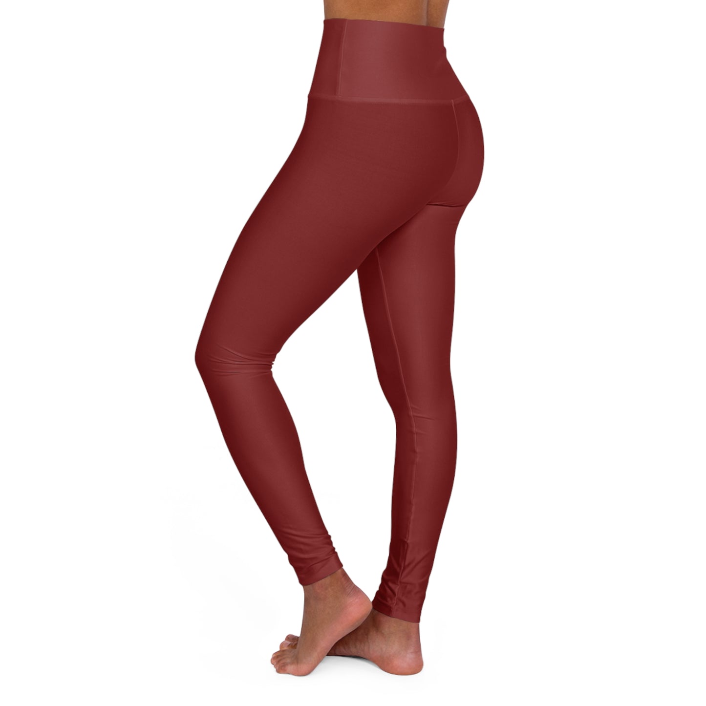 Crushed Berry Color High-Waist Yoga Leggings Women's Seamless Poly-Span Stretchy Pants XS-2XL