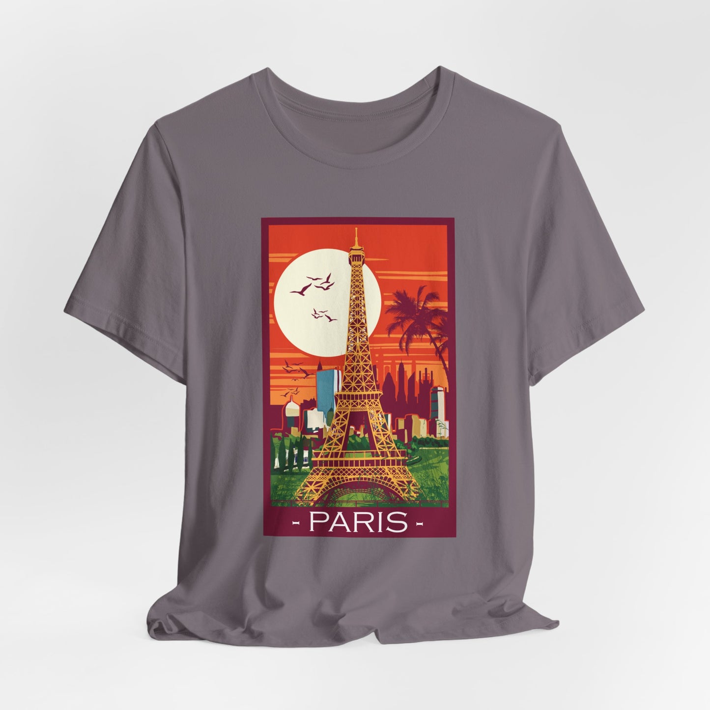 Retro Poster Paris Graphic Design Tee, Paris Shirt, Vintage Tees, Art Design T-Shirt, Graphic Tee, Retro Art Shirts