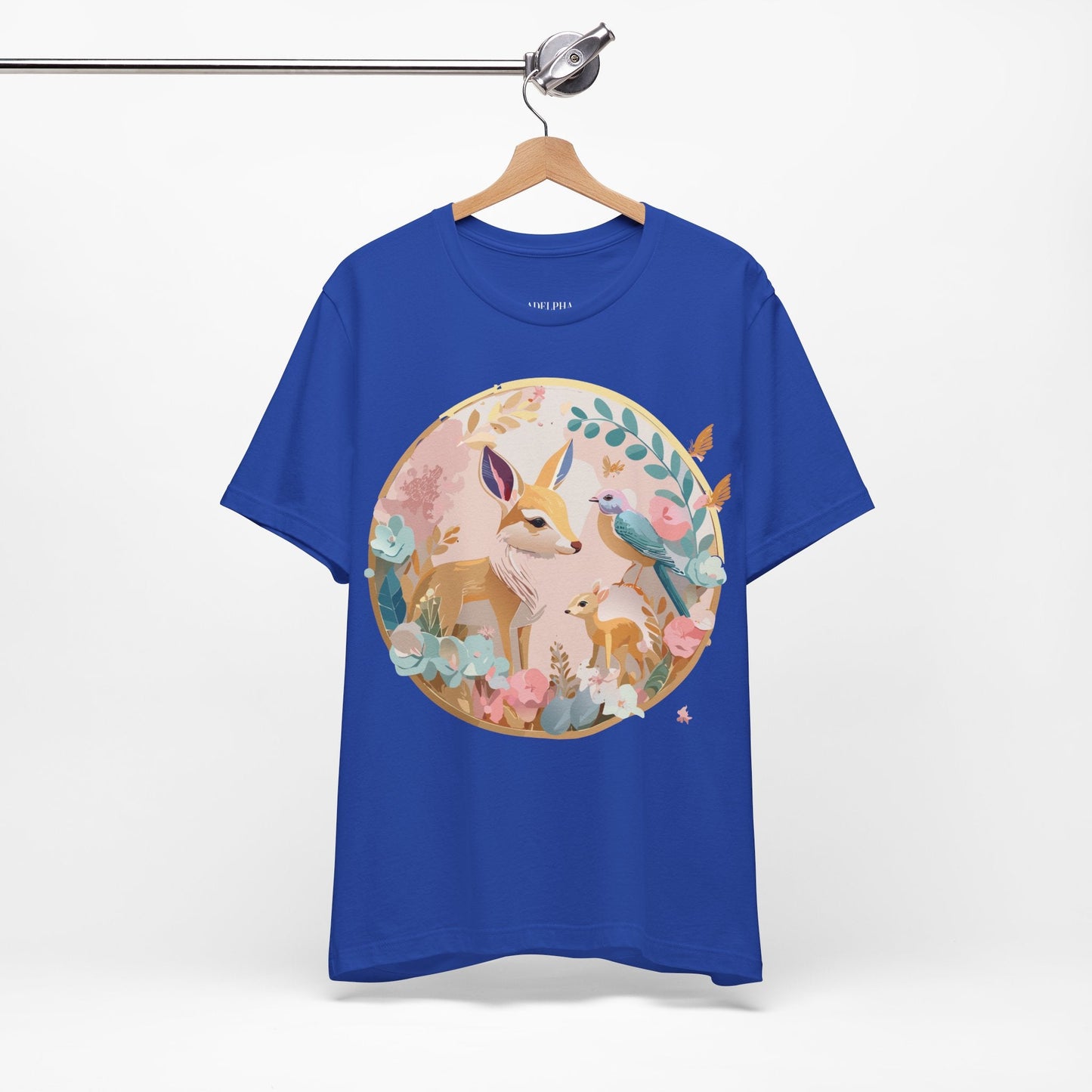 Adelpha Medallion Graphic Tee Unisex Short Sleeve Shirt Vintage Inspired Art Design