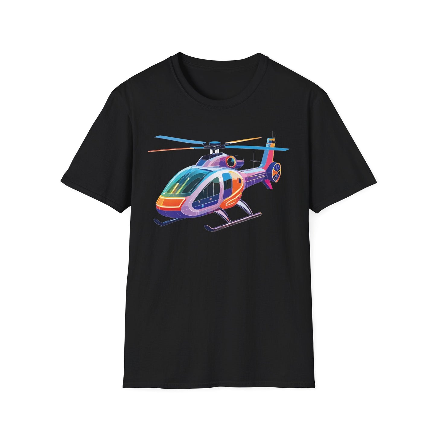 Chopper Helicopter Shirt Unisex T Shirt Softstyle 64000 100 Percent Ring Spun Cotton