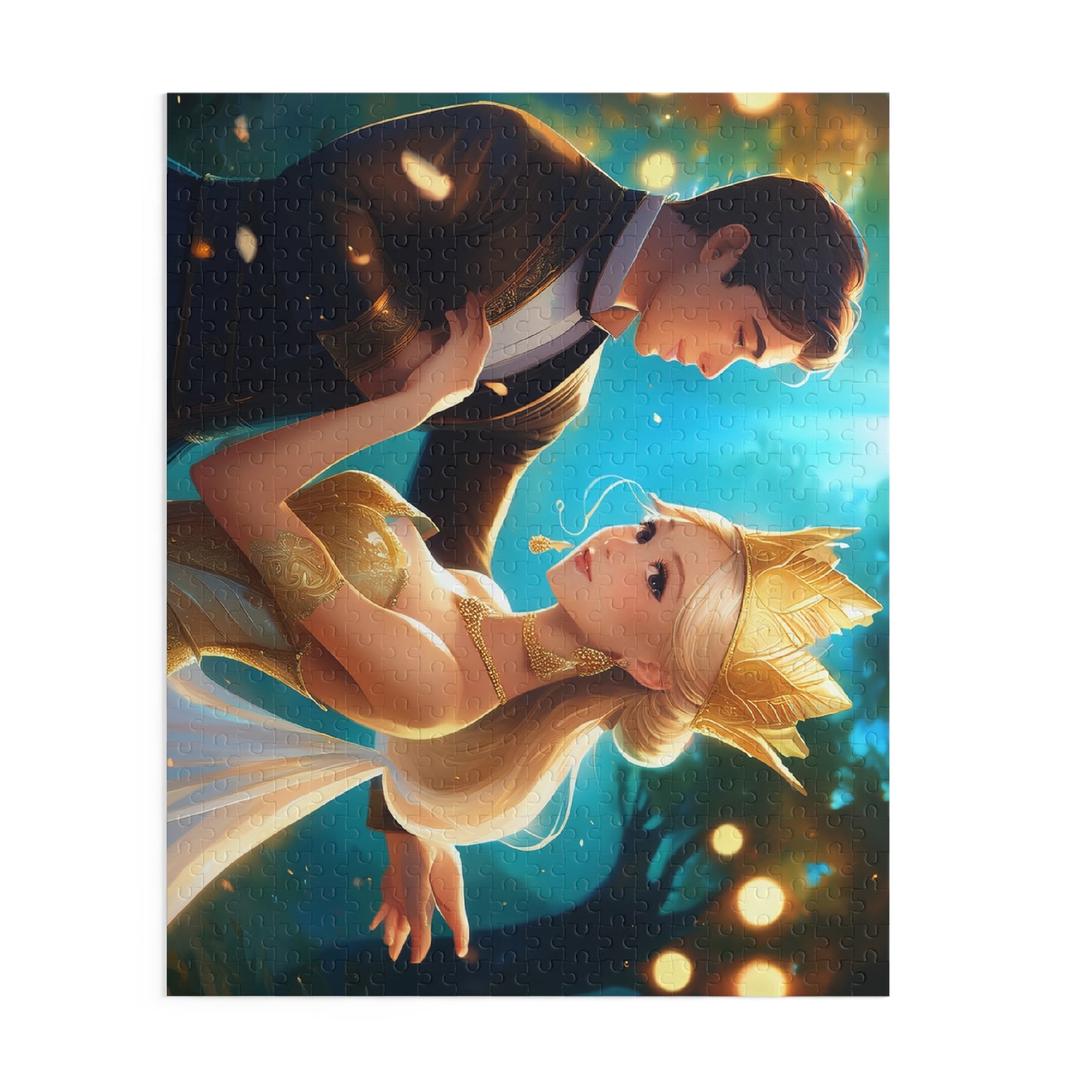 Prince and Princess Puzzle 500-Chipboard Pieces in Box | Kids Puzzles Size: 16" x 20",  Ages 9+ and Family pn33