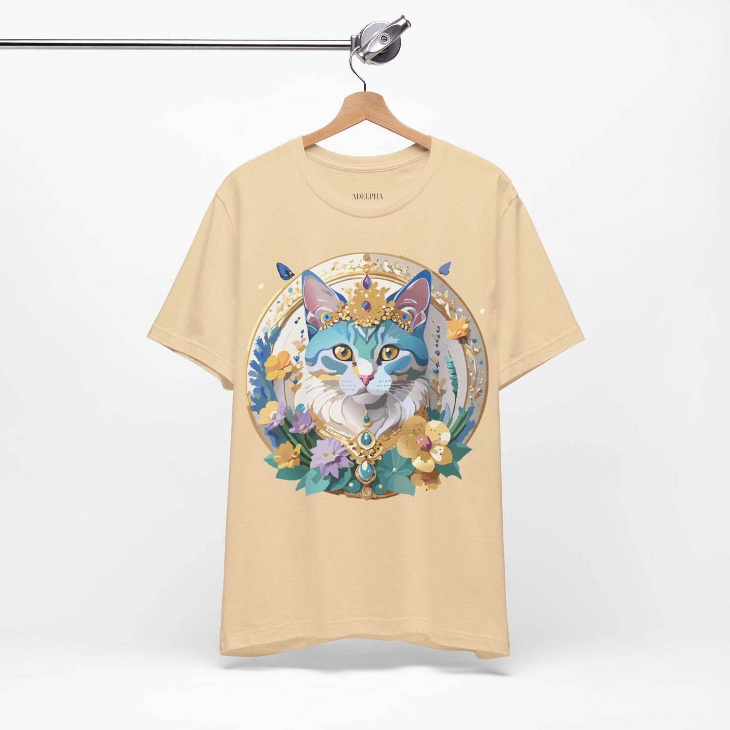Unisex Graphic Tee With Adelpha Artwork Vintage Inspired Short Sleeve Jersey Shirt