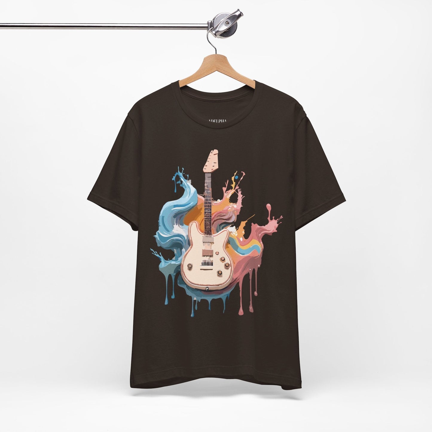 Adelpha Music Graphic T Shirt Unisex Short Sleeve Vintage Inspired Art Tee For Everyday Casual Wear