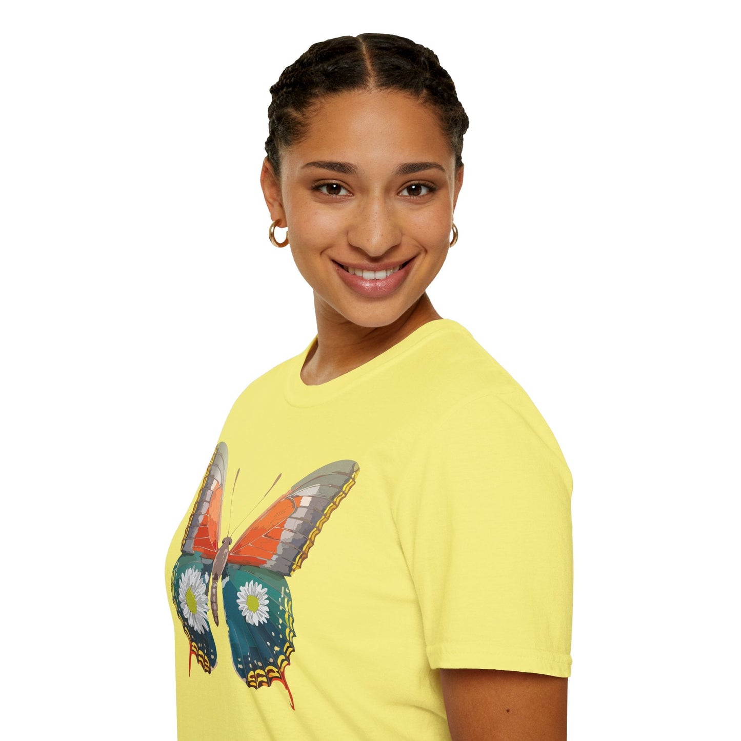 Butterfly Shirt Unisex Gildan Softstyle 64000 Short Sleeve T Shirt Monarch Design