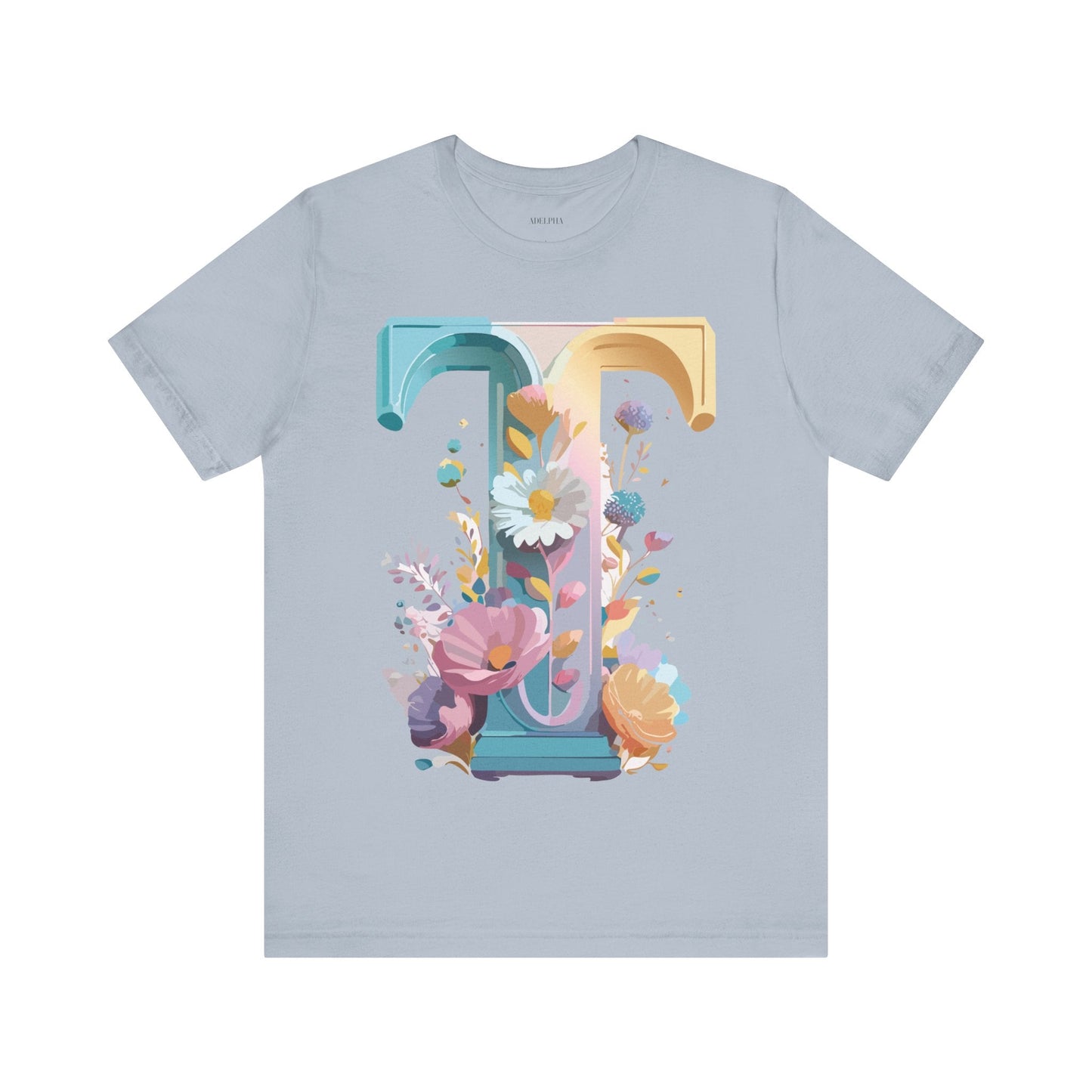 Unisex Letter T Shirt Graphic Tee With Vintage Adelpha Artwork Premium Comfort And Everyday Style