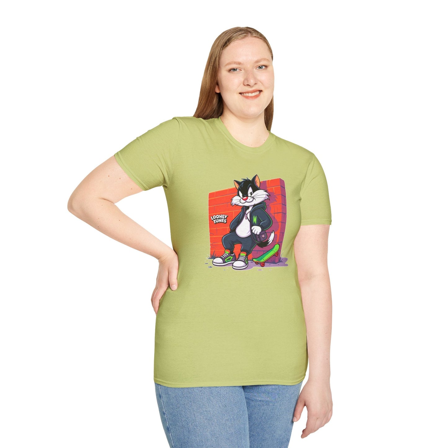 Cartoon T Shirt With Animation Design Unisex Softstyle Graphic Tee Funny Animals