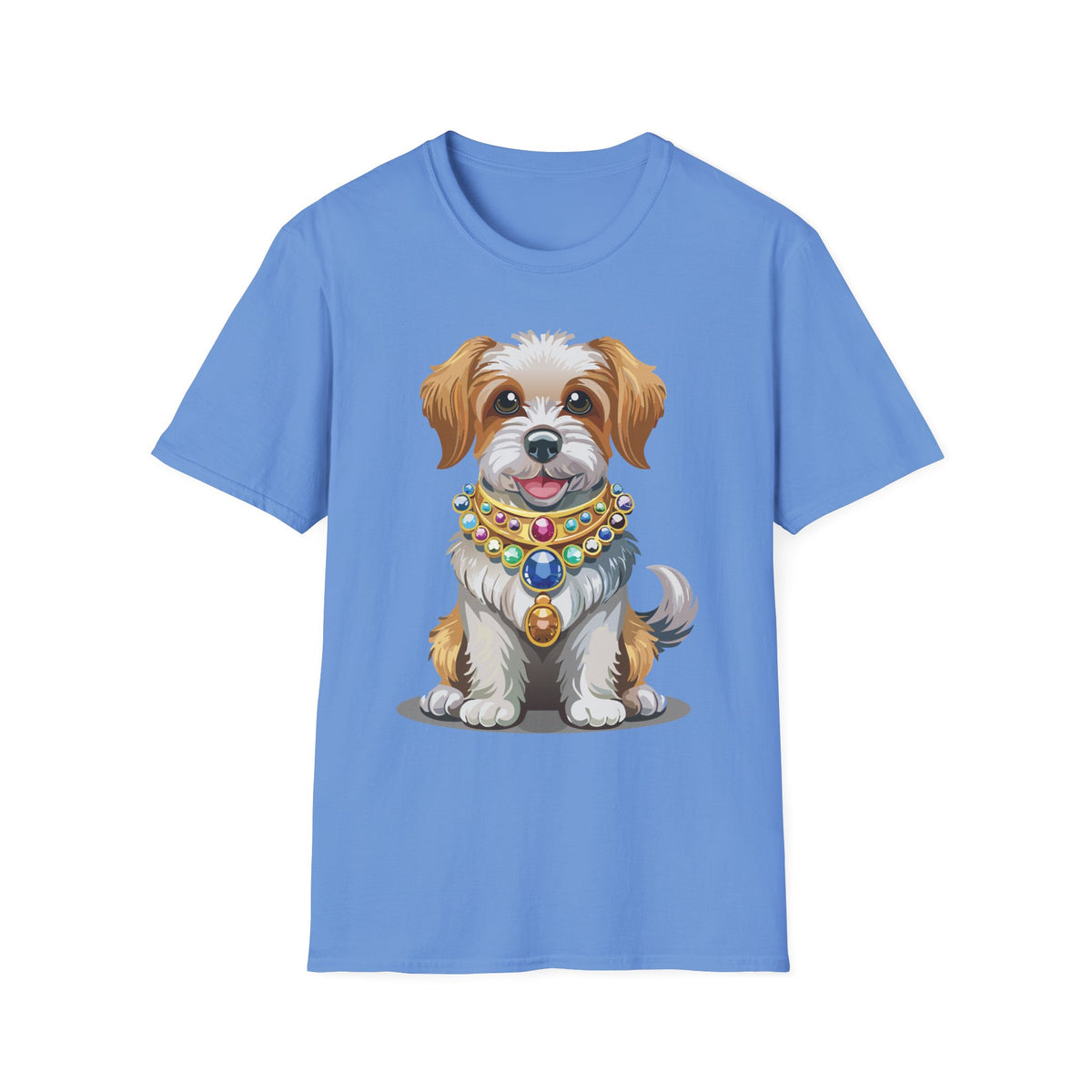 Cute Jeweled Puppy T-Shirt | Dog Portrait Tee