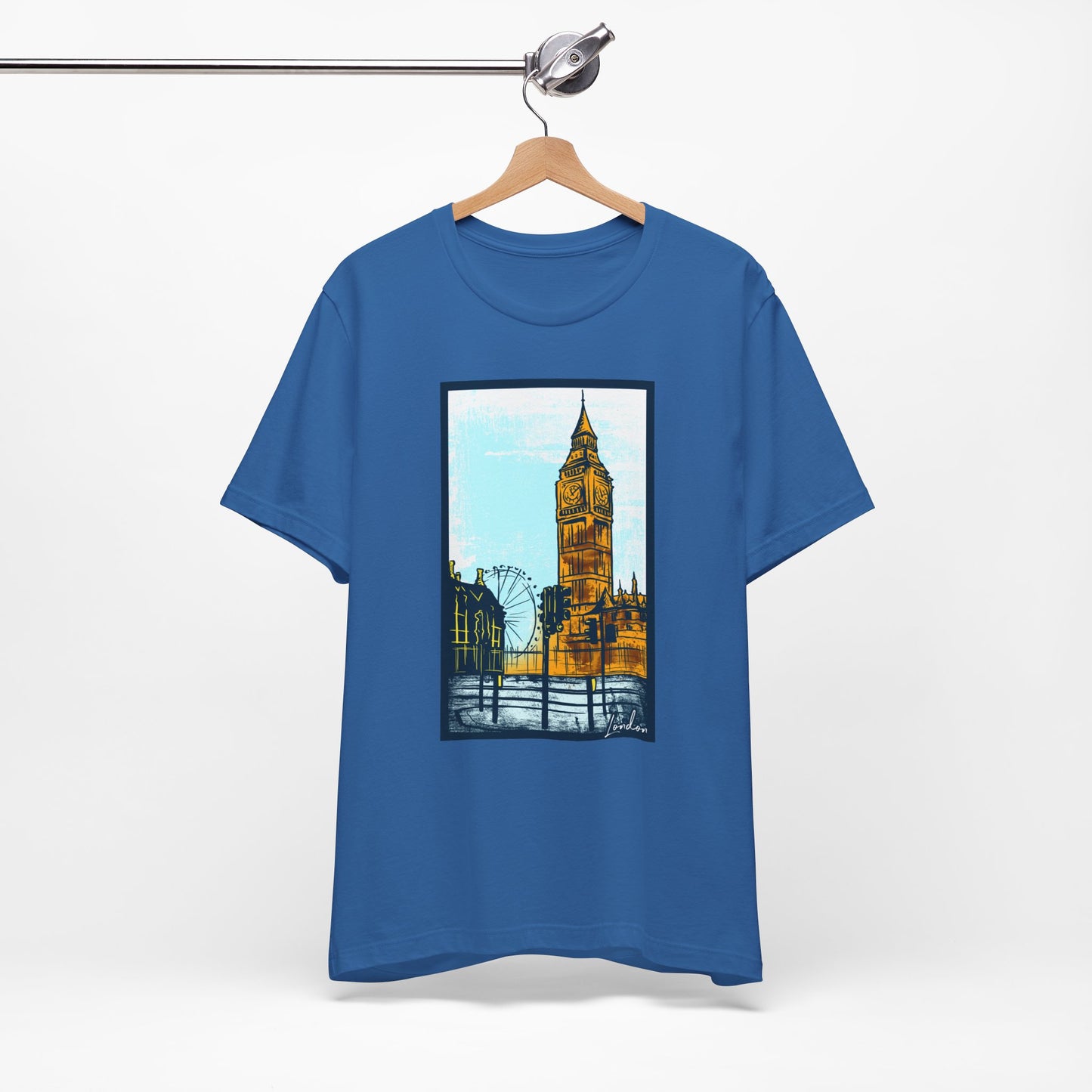 Retro Poster London Graphic Design Tee, London Shirt, Vintage Tees, Art Design T-Shirt, Graphic Tee, Retro Art Shirts