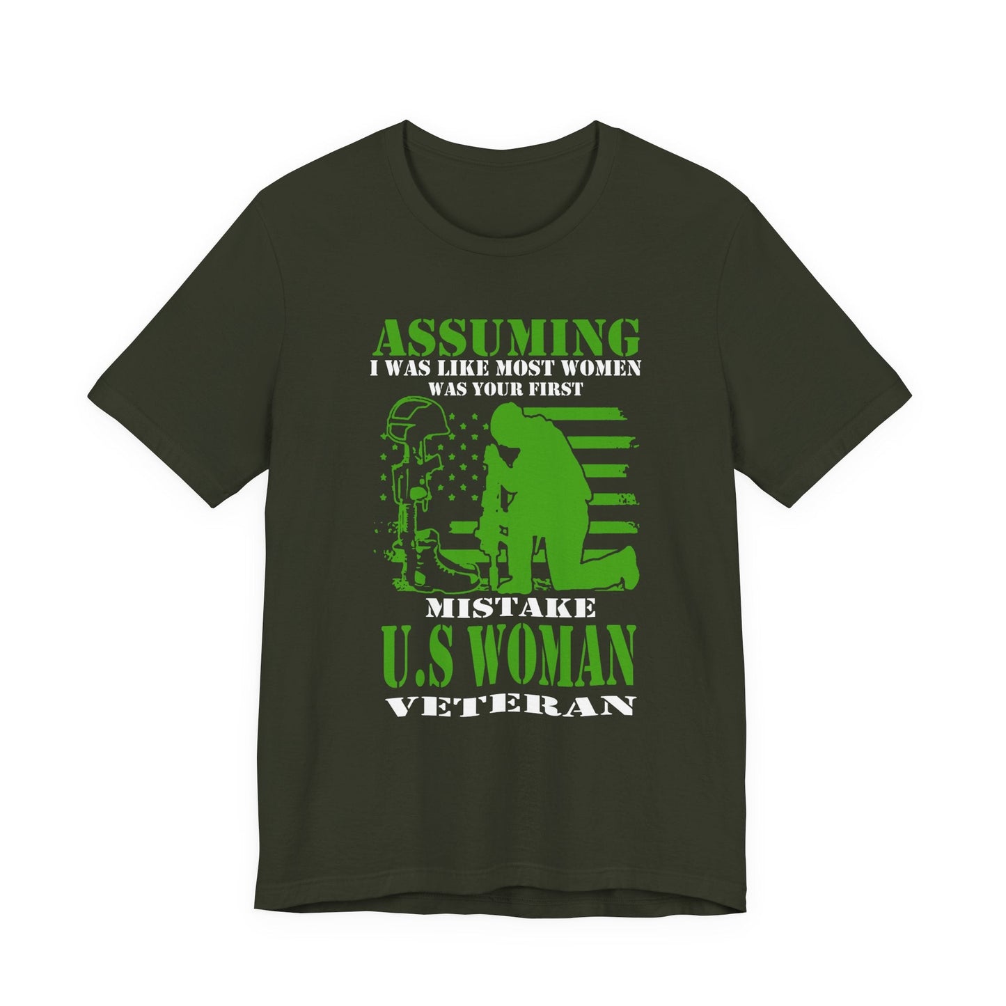 Army Veteran Patriotic Graphic Design Unisex Cotton T-Shirt v45