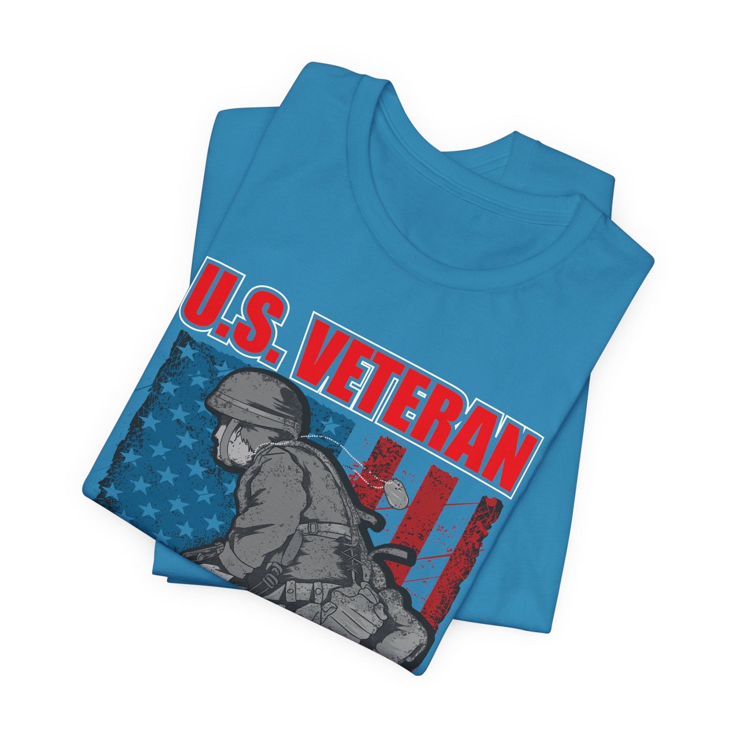 Army Veteran Patriotic Graphic Design Unisex Cotton T-Shirt v31