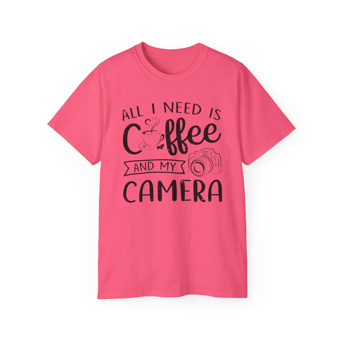 All I Need Is Coffee and My Camera Tee | Photographer Coffee Shirt