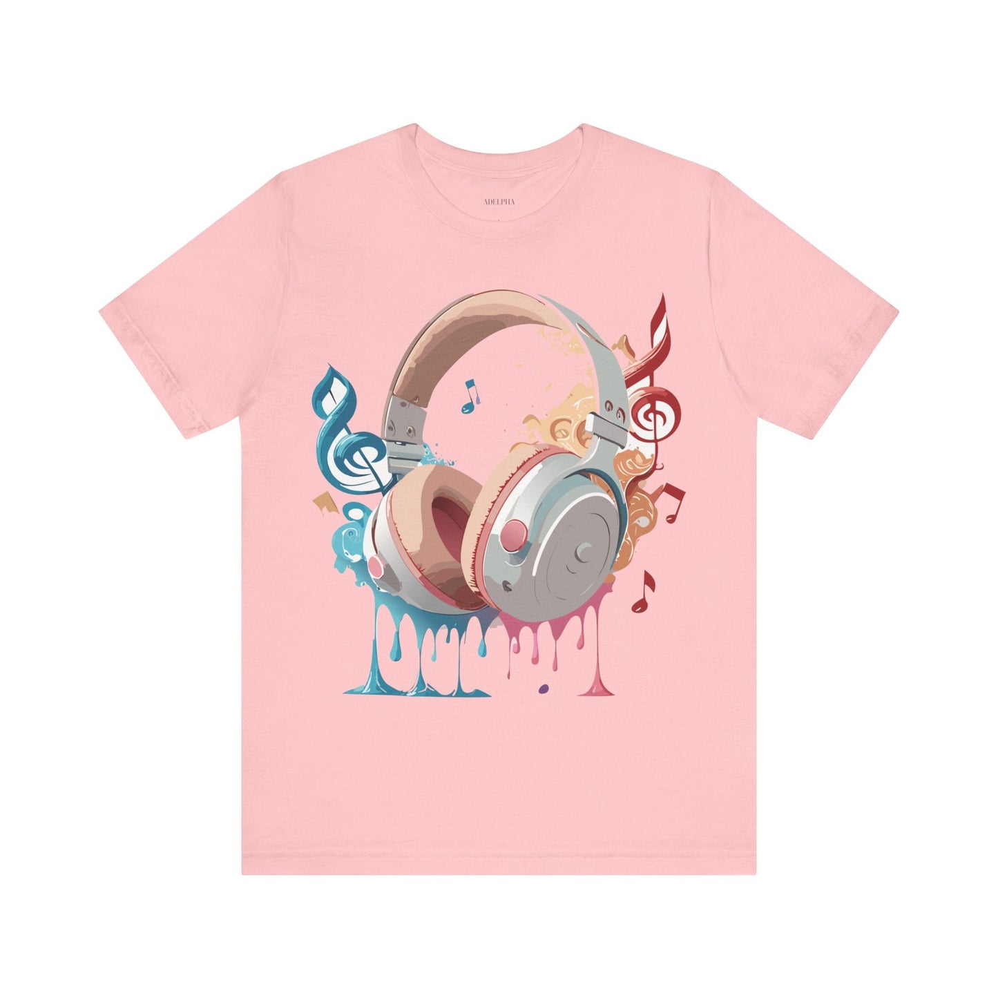 Music Graphic Unisex 100 Cotton Vintage Art with Musical Elements Tee 97