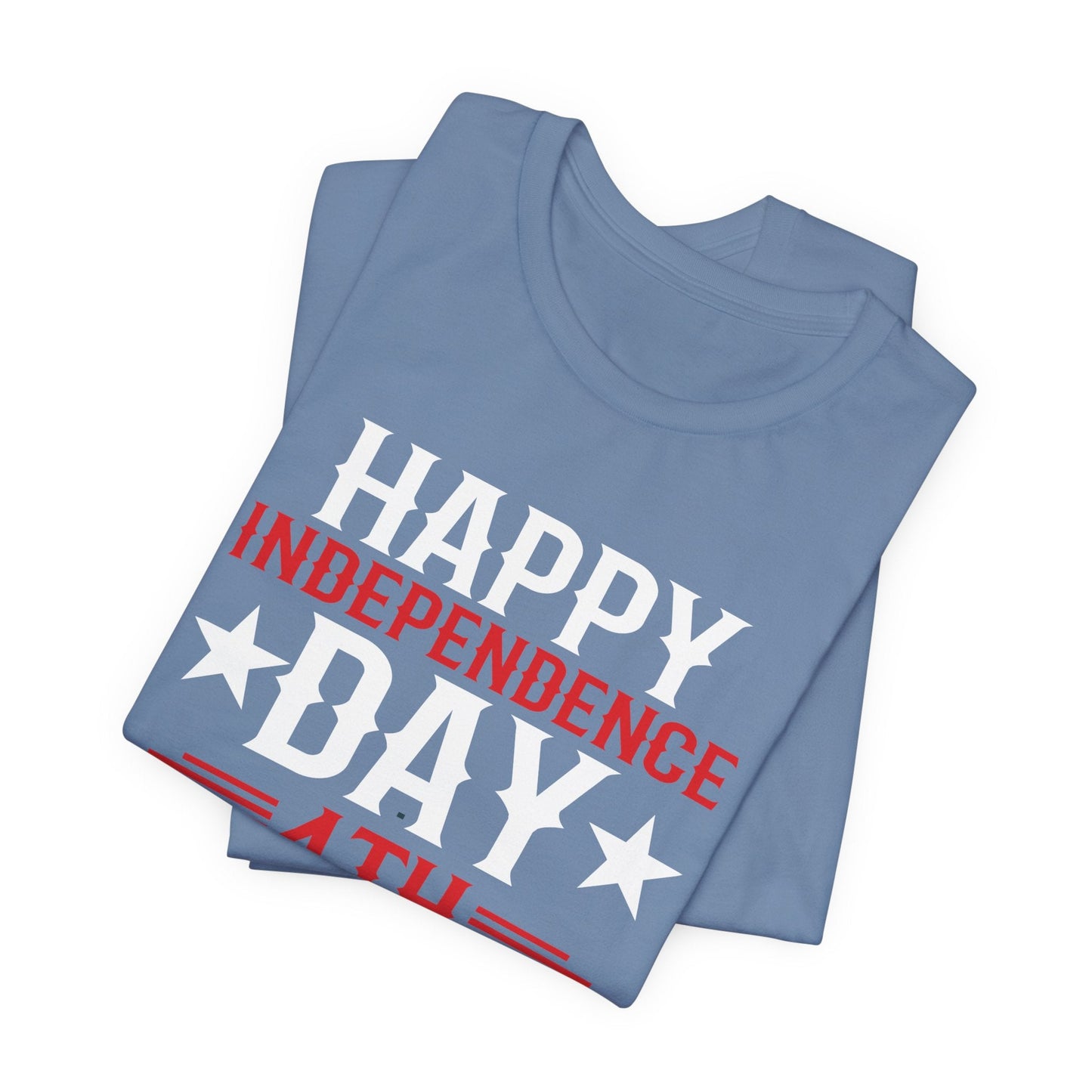 Happy Independence Day Graphic Unisex Cotton T-Shirt 016