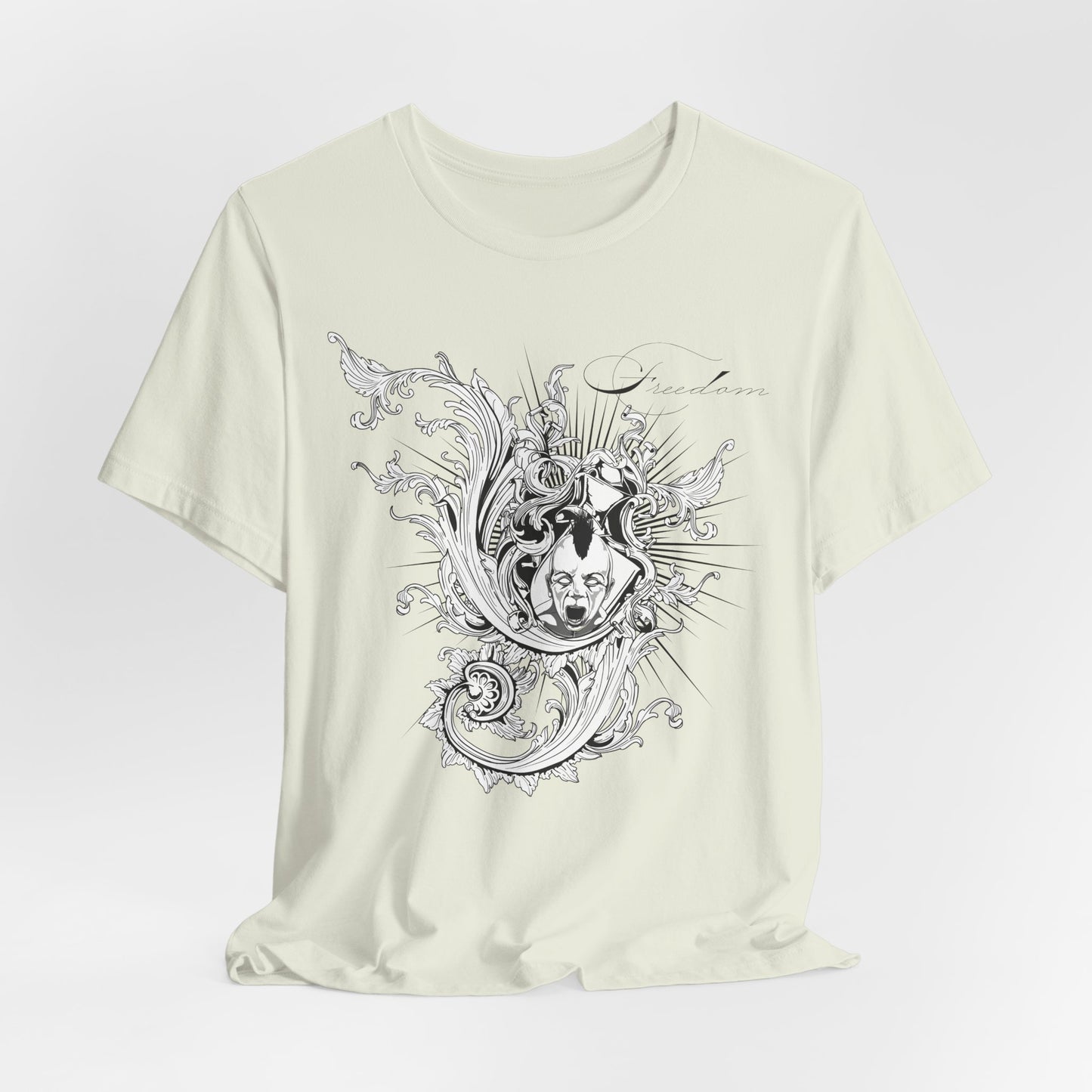 Freedom Art Design Tee, Artistic Tee, Graphic T-Shirt, Music Tees, Artistic Music T-Shirt, Vintage Top