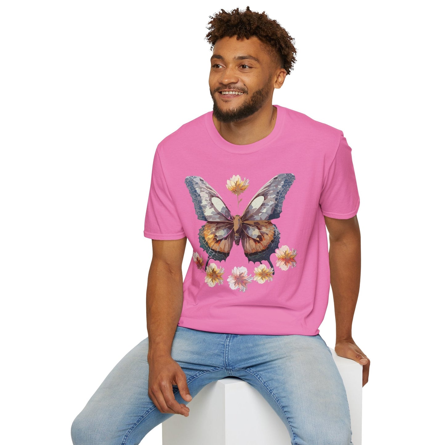 Butterfly Shirt Unisex Monarch Butterfly Tee Gildan Softstyle 64000 Ring Spun Cotton