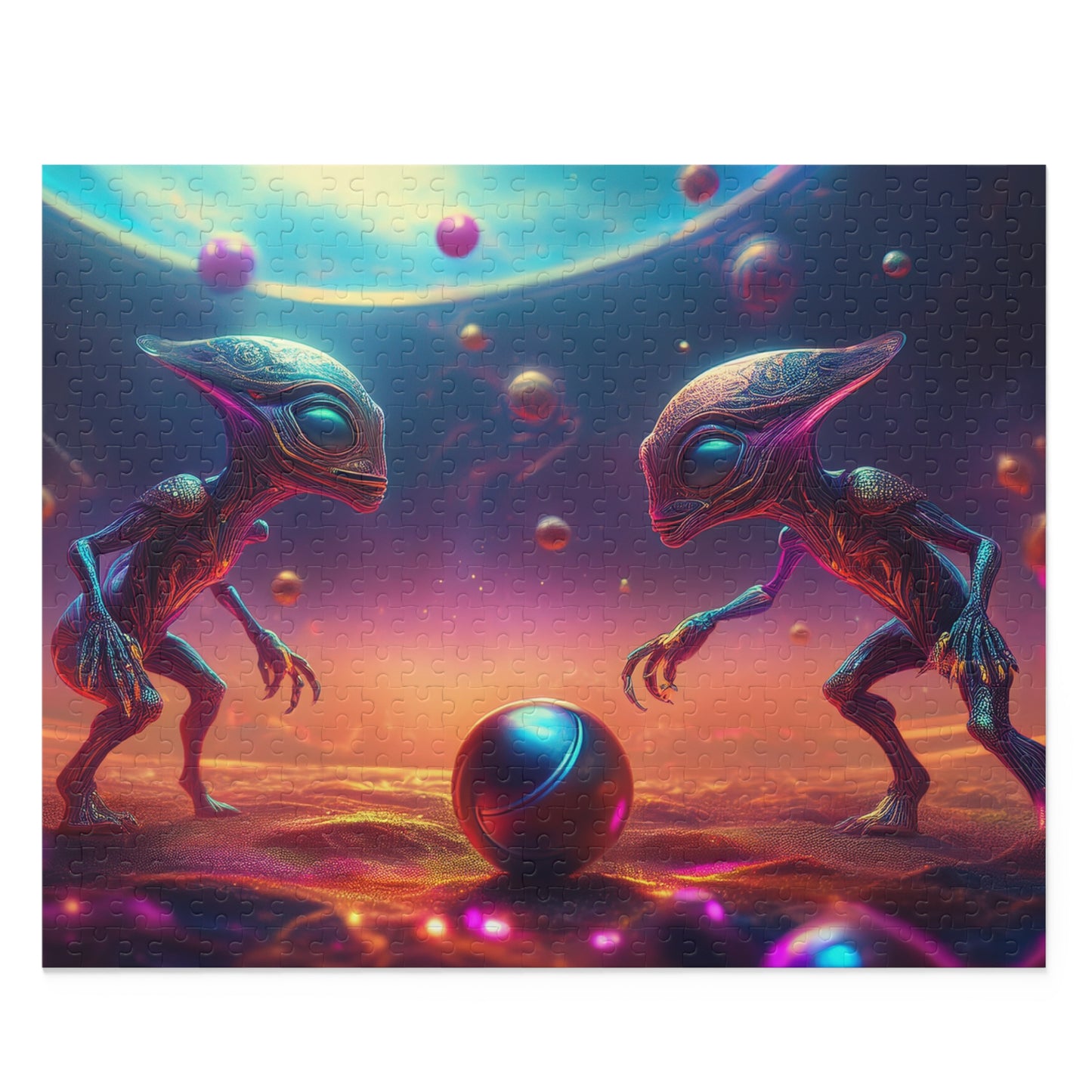 Aliens Puzzle 500-Chipboard Pieces in Box | Kids Puzzles Size: 16" x 20",  Ages 9+ and Family pn21