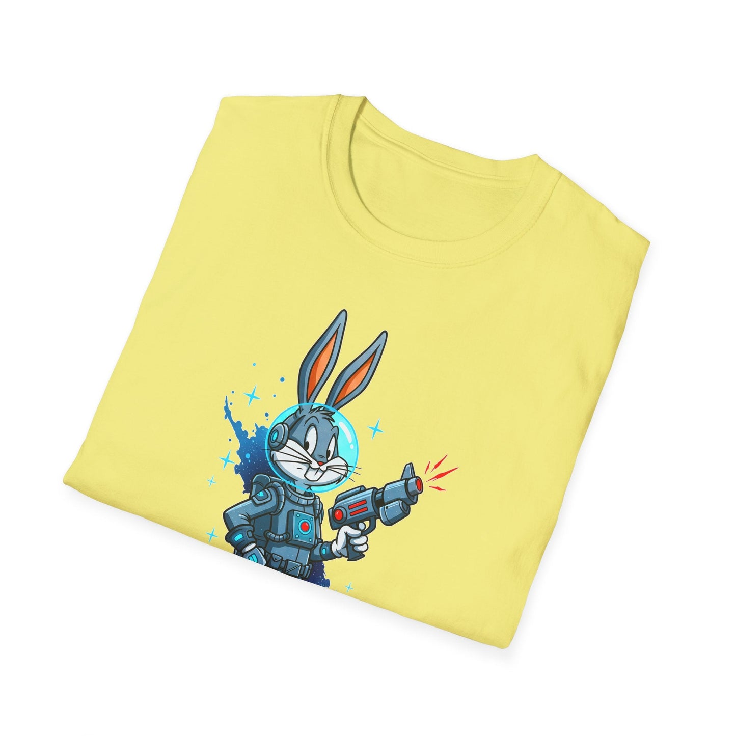 Bugs Bunny Shirt Unisex Gildan Softstyle 64000 Cartoon Tee 100 Percent Ring Spun Cotton