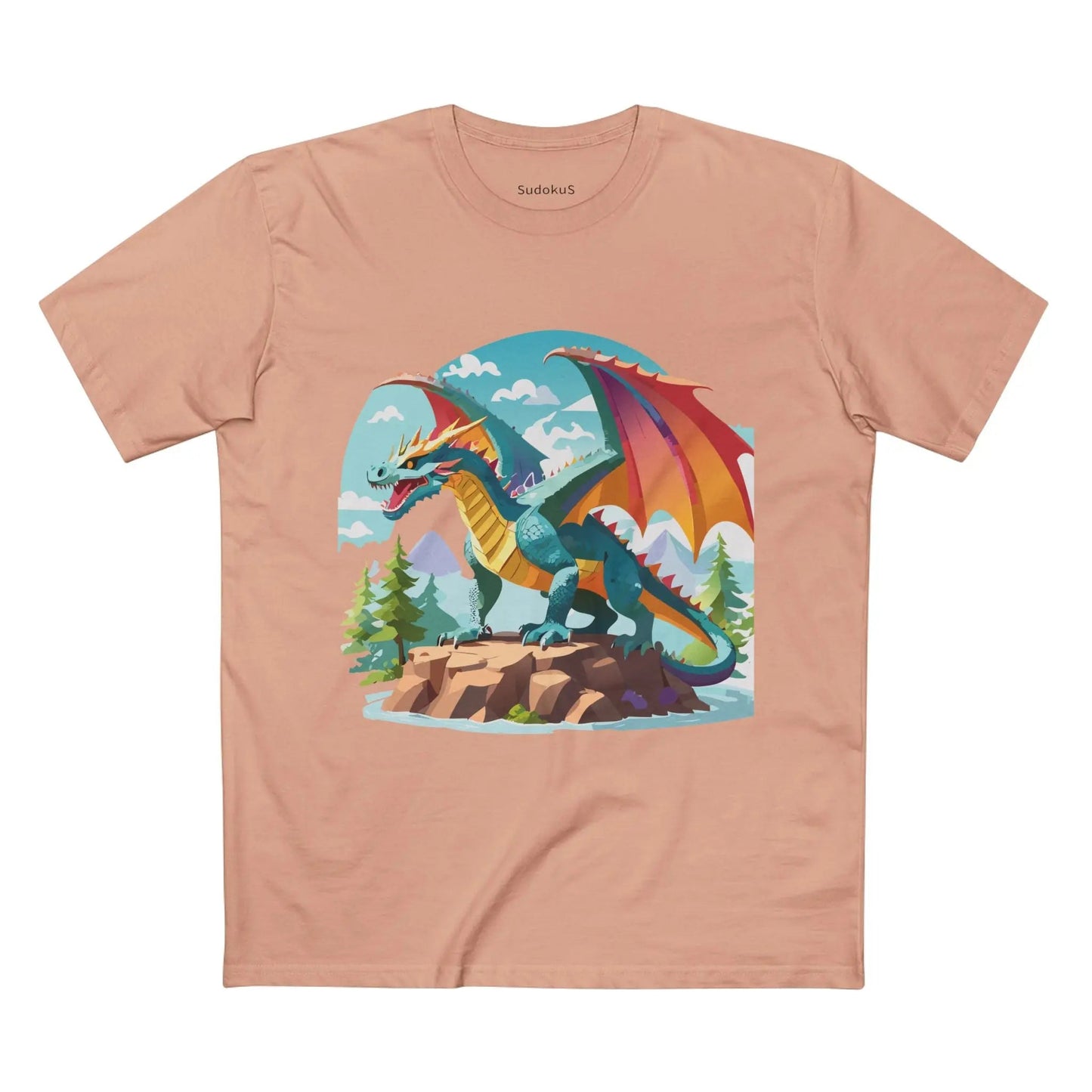 Dragon Graphic Unisex 100 Cotton Staple Tee 29