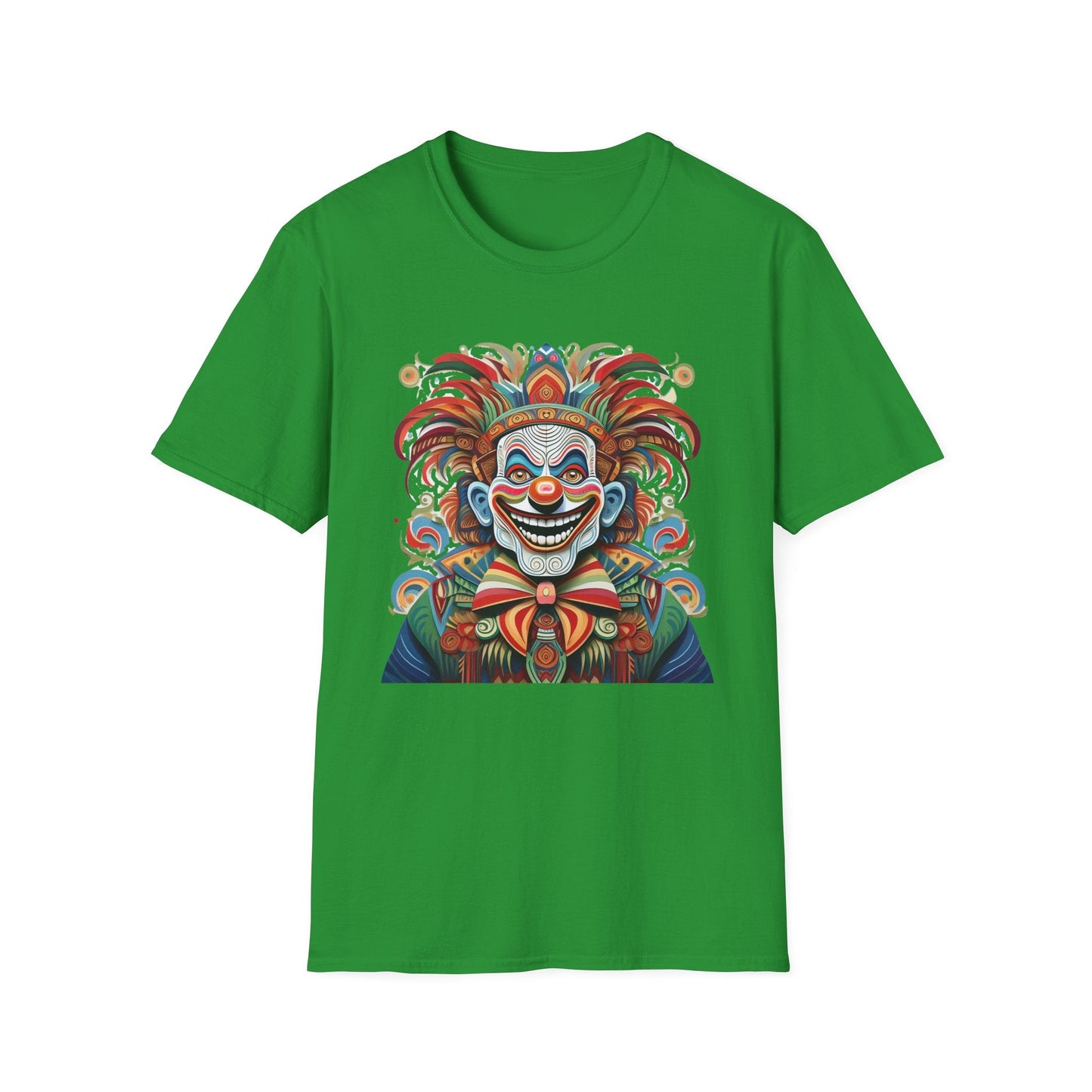 Clown Shirt Unisex Tee Funny Man Circus Shirt Scary Man Tee Gildan Softstyle 64000