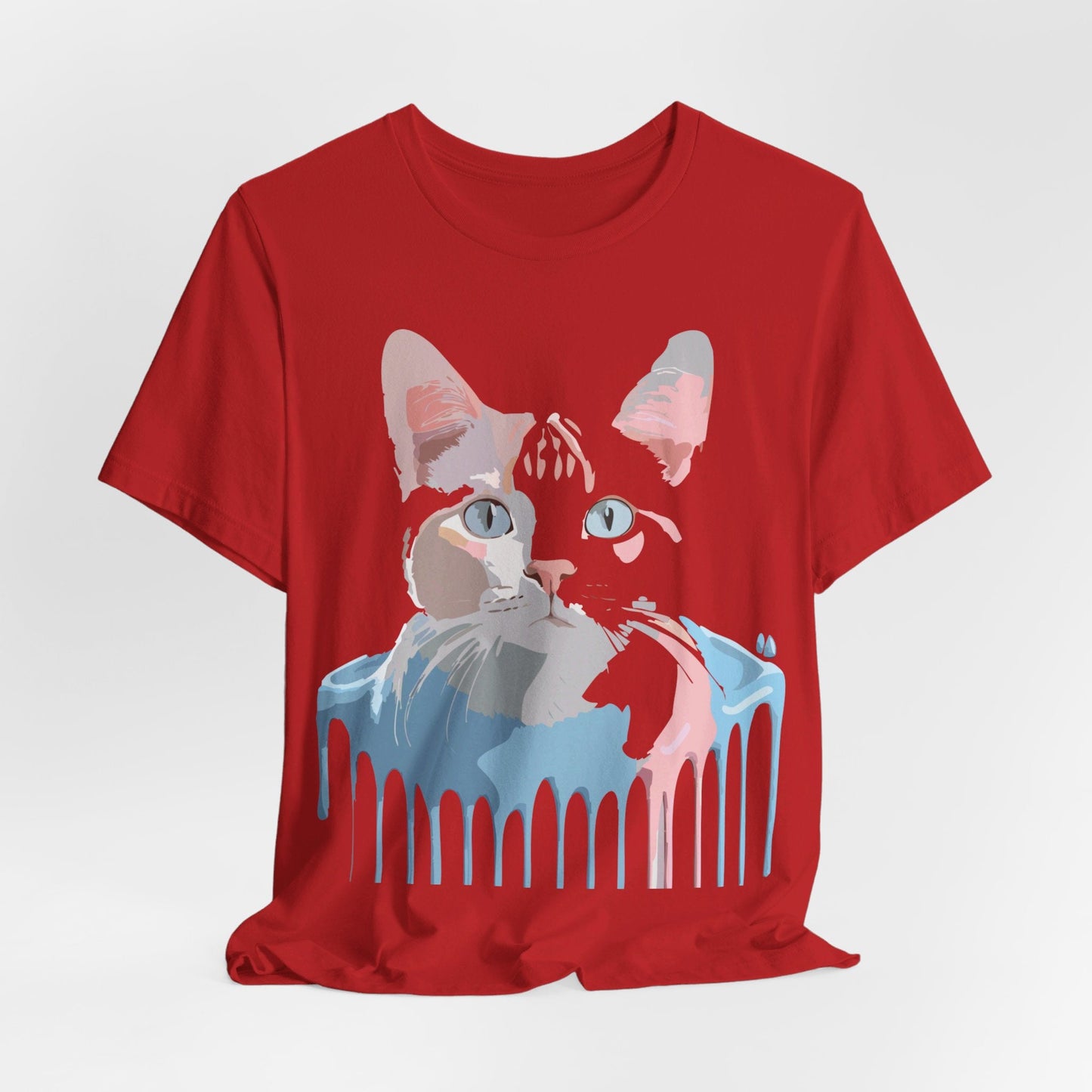 Cat Graphic T Shirt Unisex Short Sleeve Tee Vintage Inspired Artwork Adelpha