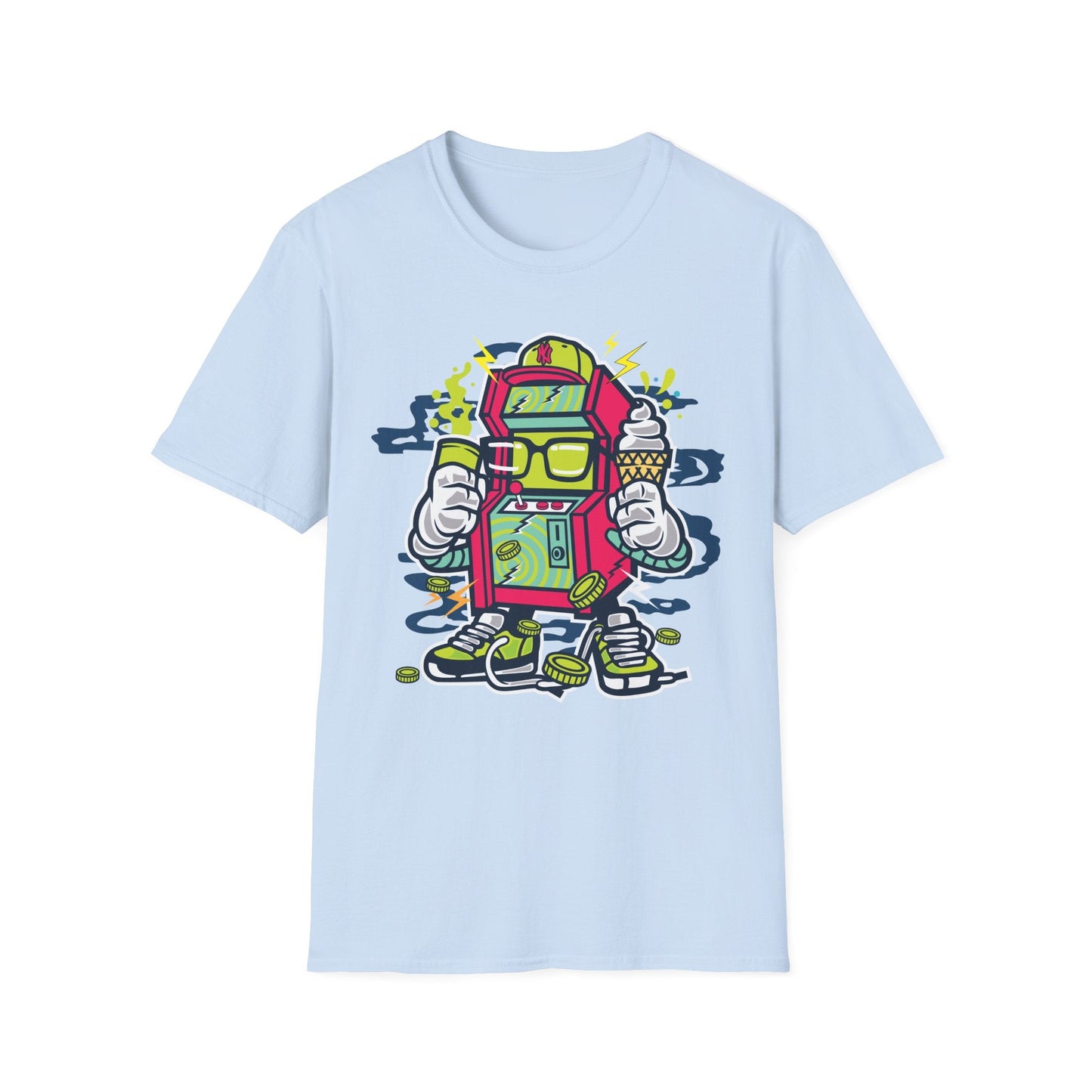Cartoon T Shirt Animation Tee Funny Graphic Unisex Gildan Softstyle 64000 100 Percent Cotton