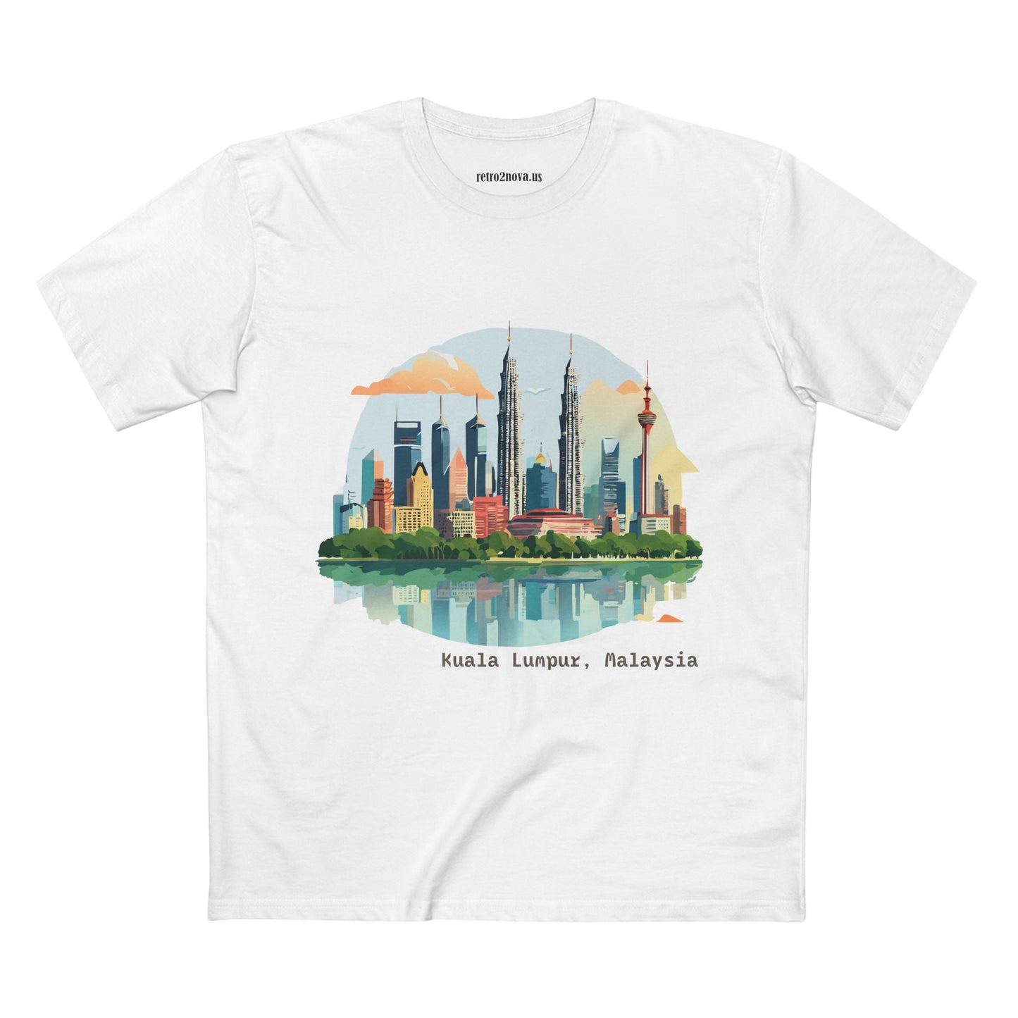 Kuala Lumpur Travel Shirt Unisex Premium Cotton Art Tee with Original Design for Travel Enthusiasts