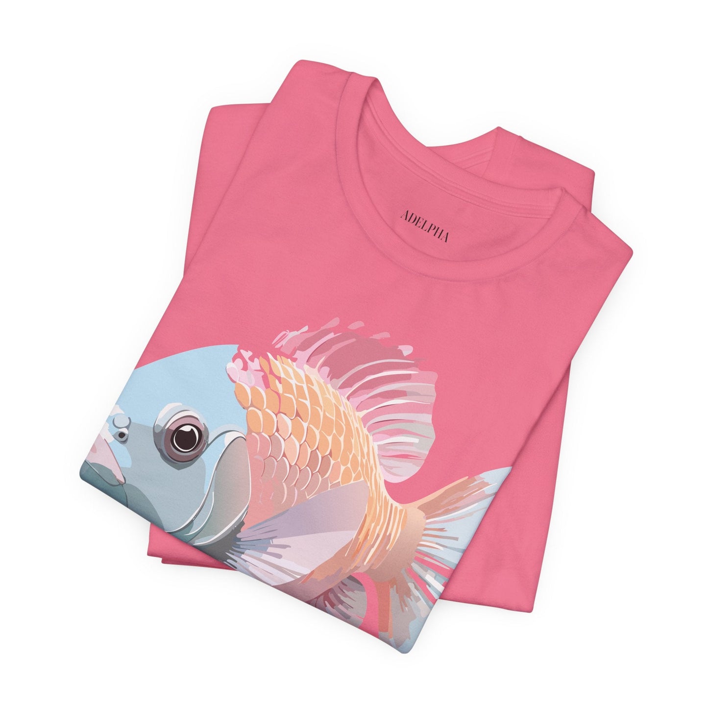 Fish Graphic Unisex 100 Cotton Vintage Artwork Tee 1