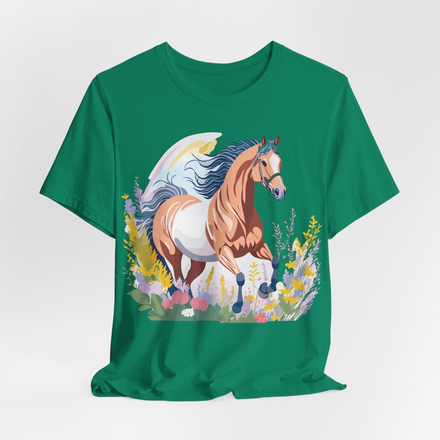 Horse Graphic Unisex 100 Cotton Vintage Animal Art T-Shirt 4