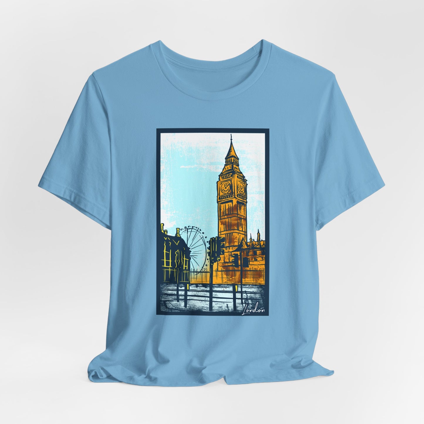 Retro Poster London Graphic Design Tee, London Shirt, Vintage Tees, Art Design T-Shirt, Graphic Tee, Retro Art Shirts