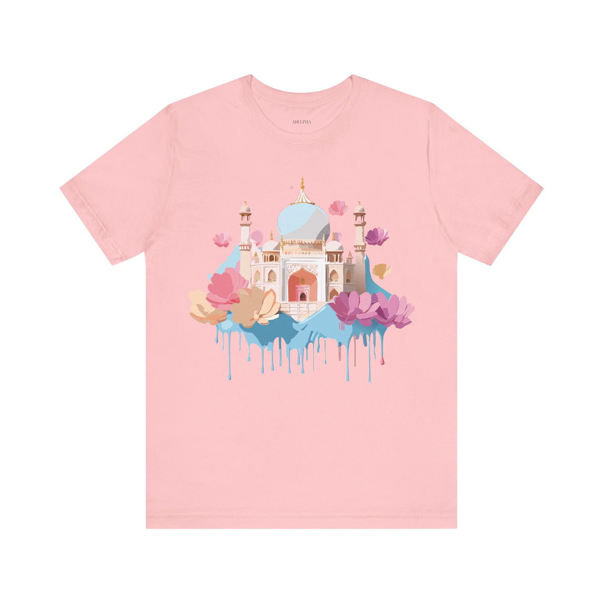 Unisex Cotton Bella+Canvas Tee with Taj Mahal