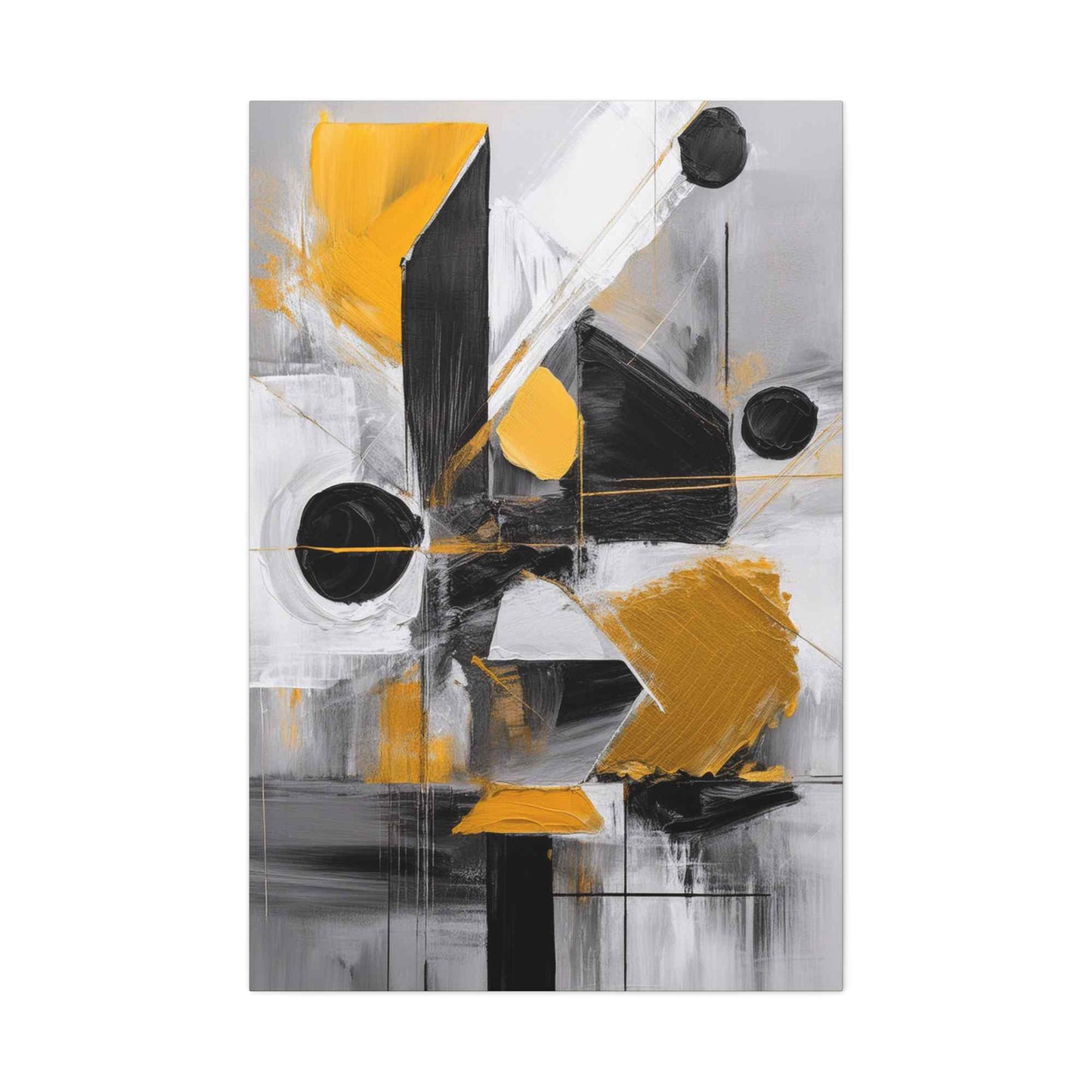 Black Abstract Painting Print Canvas 20x24,20x30,24x30, 24x32,24x36,30x40, 32x48,36x48,40x60 Pine-Wood Inner Frame ABS-20